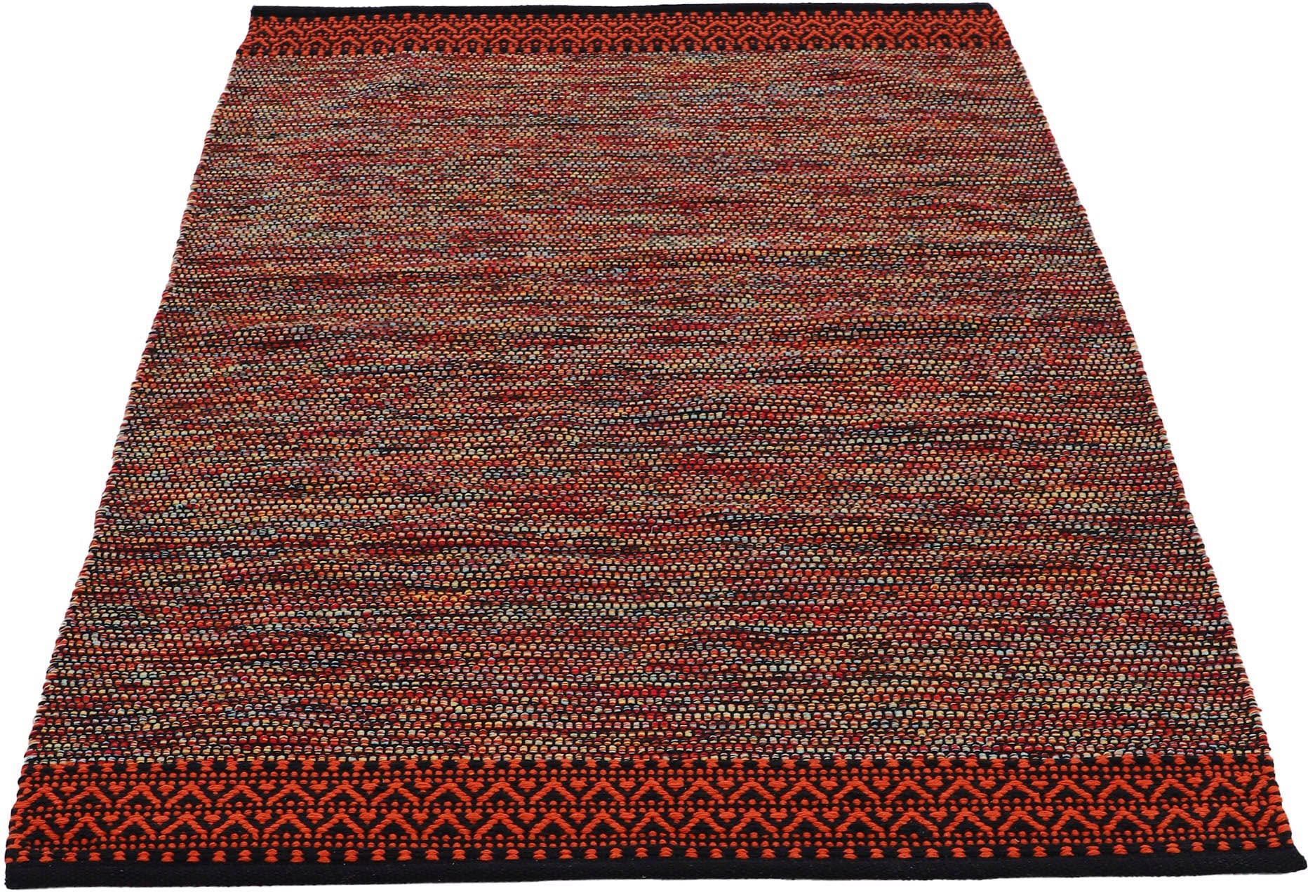 carpetfine Teppich »Kelim Mia«, rechteckig, 6 mm Höhe, Baumwolle Wendeteppich, Wohnzimmer