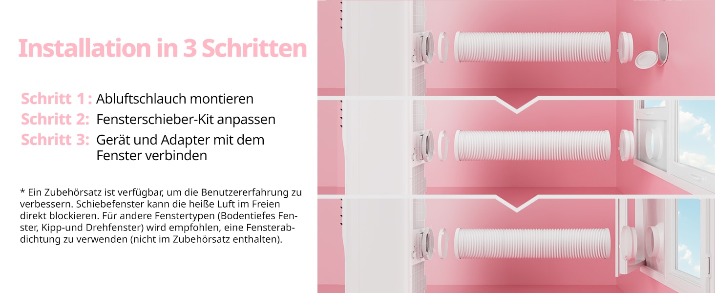 comfee Climatiseur 3 en 1 »»Easy Cool 7000« starker Luftstrom, App und Sprachsteuerung möglich« für Räume bis zu 25 m², mit Temperatursensor