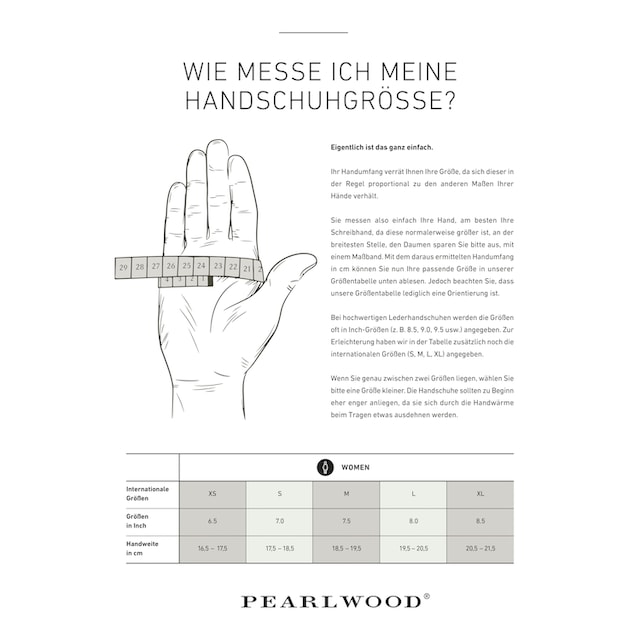 ♕ PEARLWOOD Lederhandschuhe »Lipa«, Touchscreen proofed - mit 10 Fingern  bedienbar versandkostenfrei bestellen