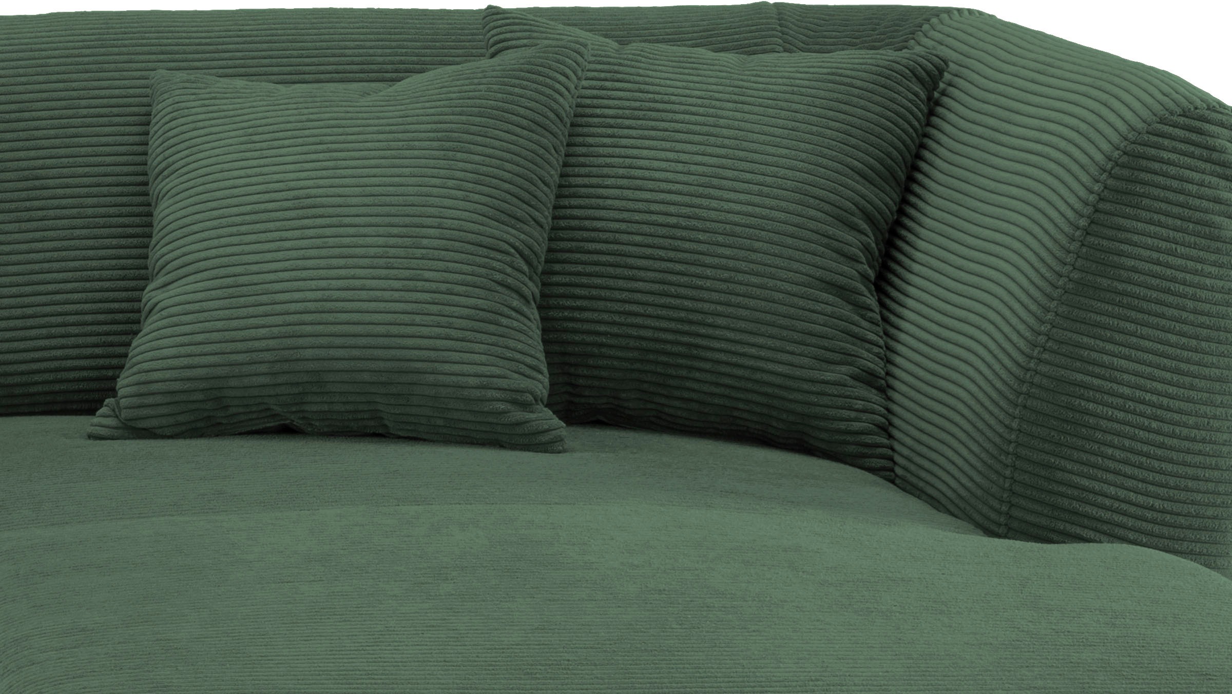INOSIGN Ecksofa »Colori L-Form«, Holzfussfarbe wählbar, inkl. 4x Zierkissen