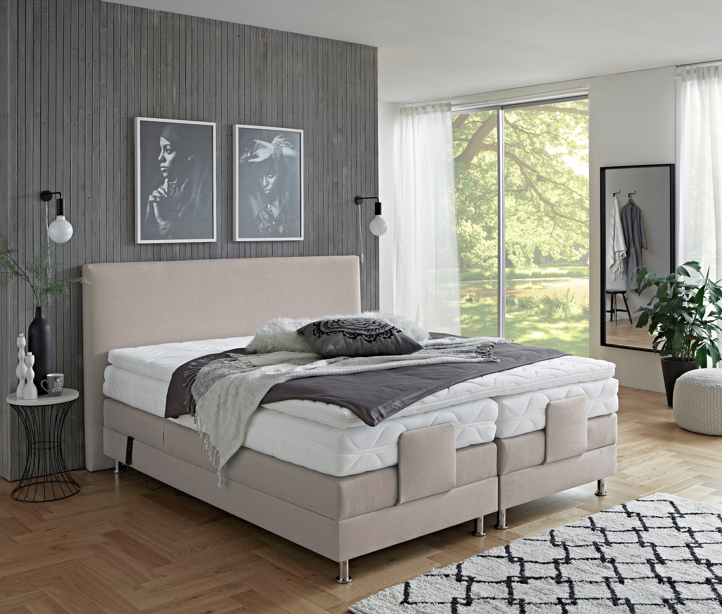 Westfalia Schlafkomfort Boxbett »Lissabon wahlweise in den Breiten 160x200cm, 180x200cm & 200x200cm«