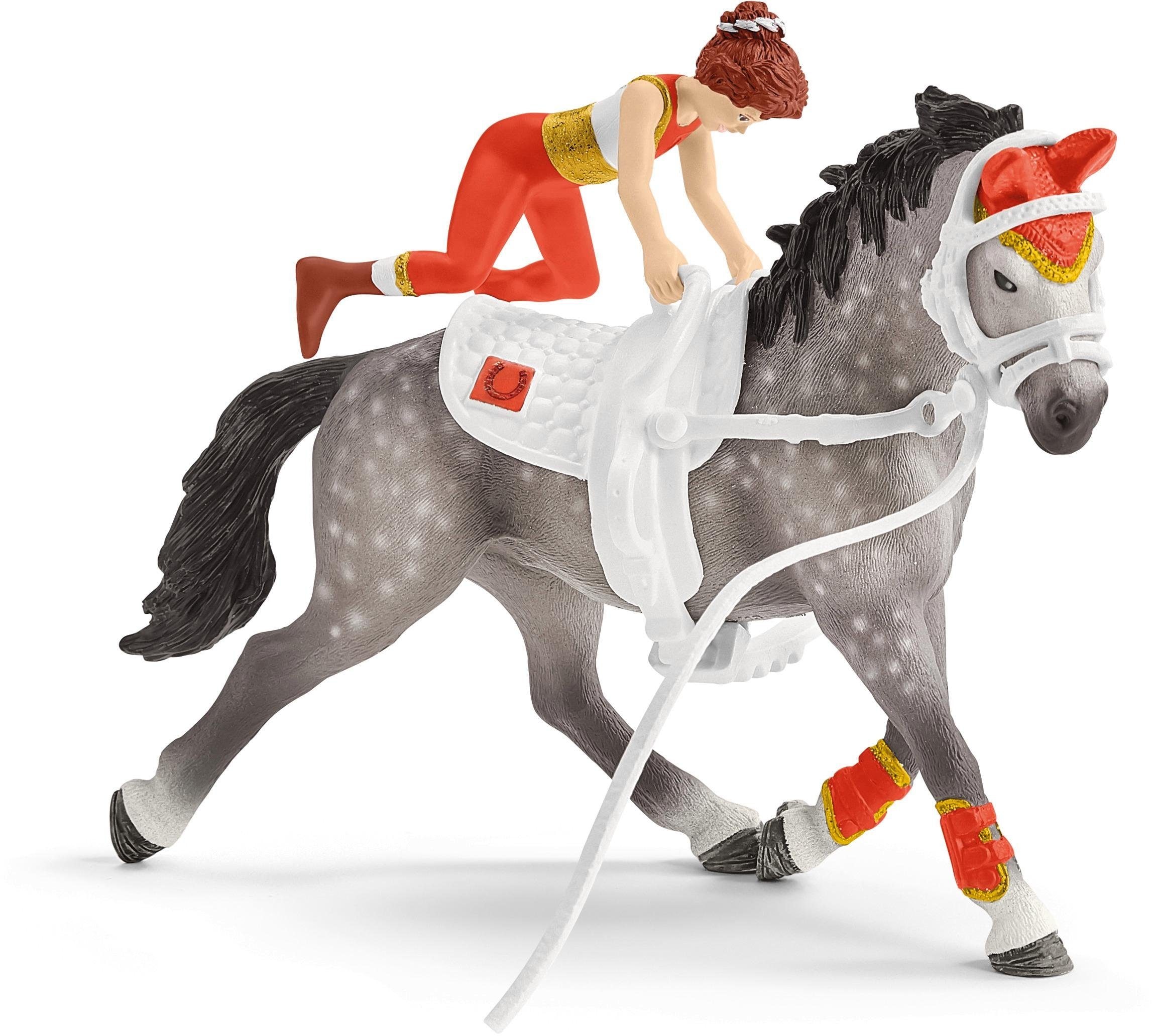 Schleich® Spielfigur »HORSE CLUB, Mias Voltigier-Reitset (42443)«, (Set)