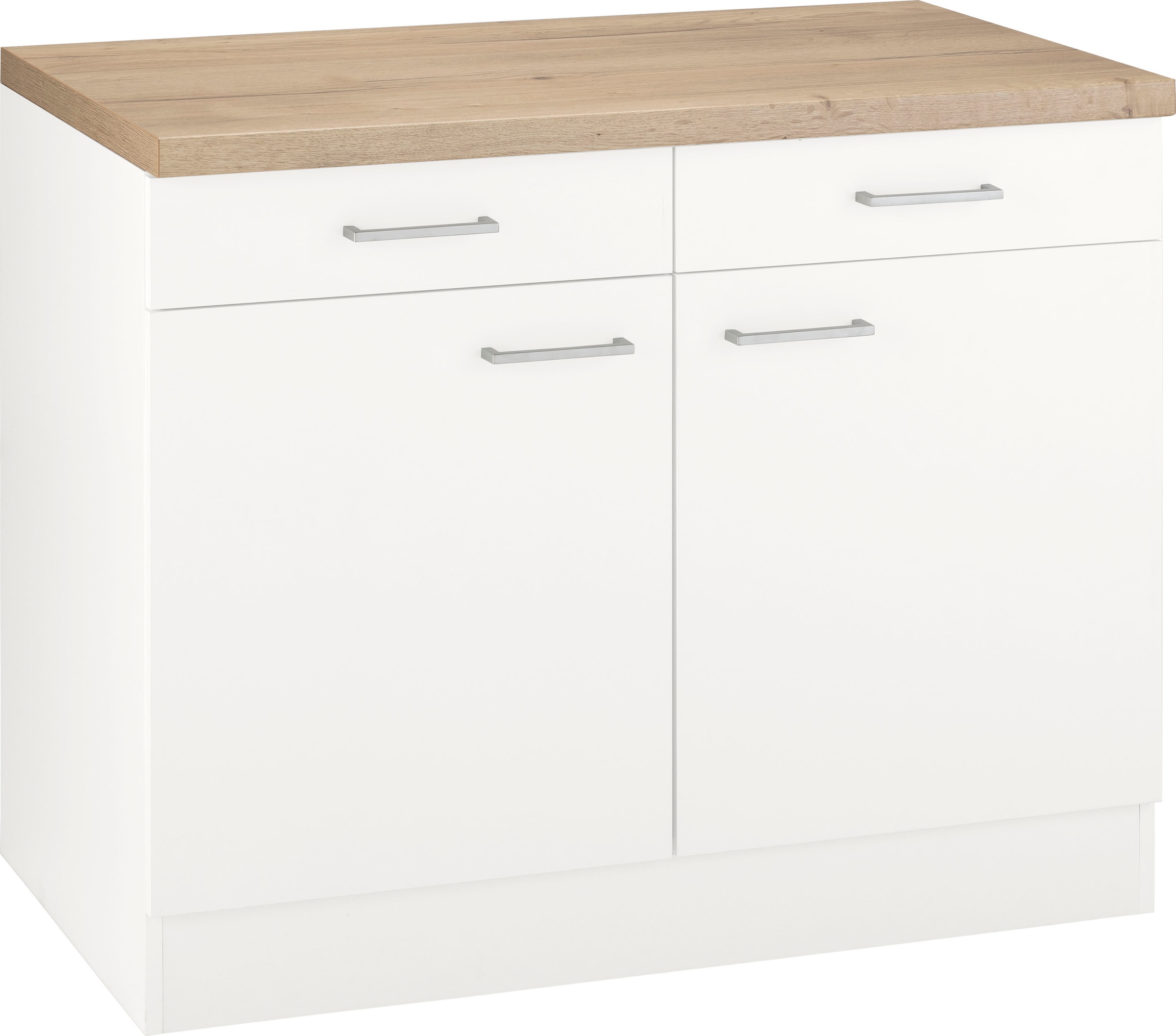 Image of OPTIFIT Unterschrank »Iver«, Breite 100 cm, 2 Türen und 2 Schubkästen, mit 38 mm starker Arbeitsplatte bei Ackermann Versand Schweiz