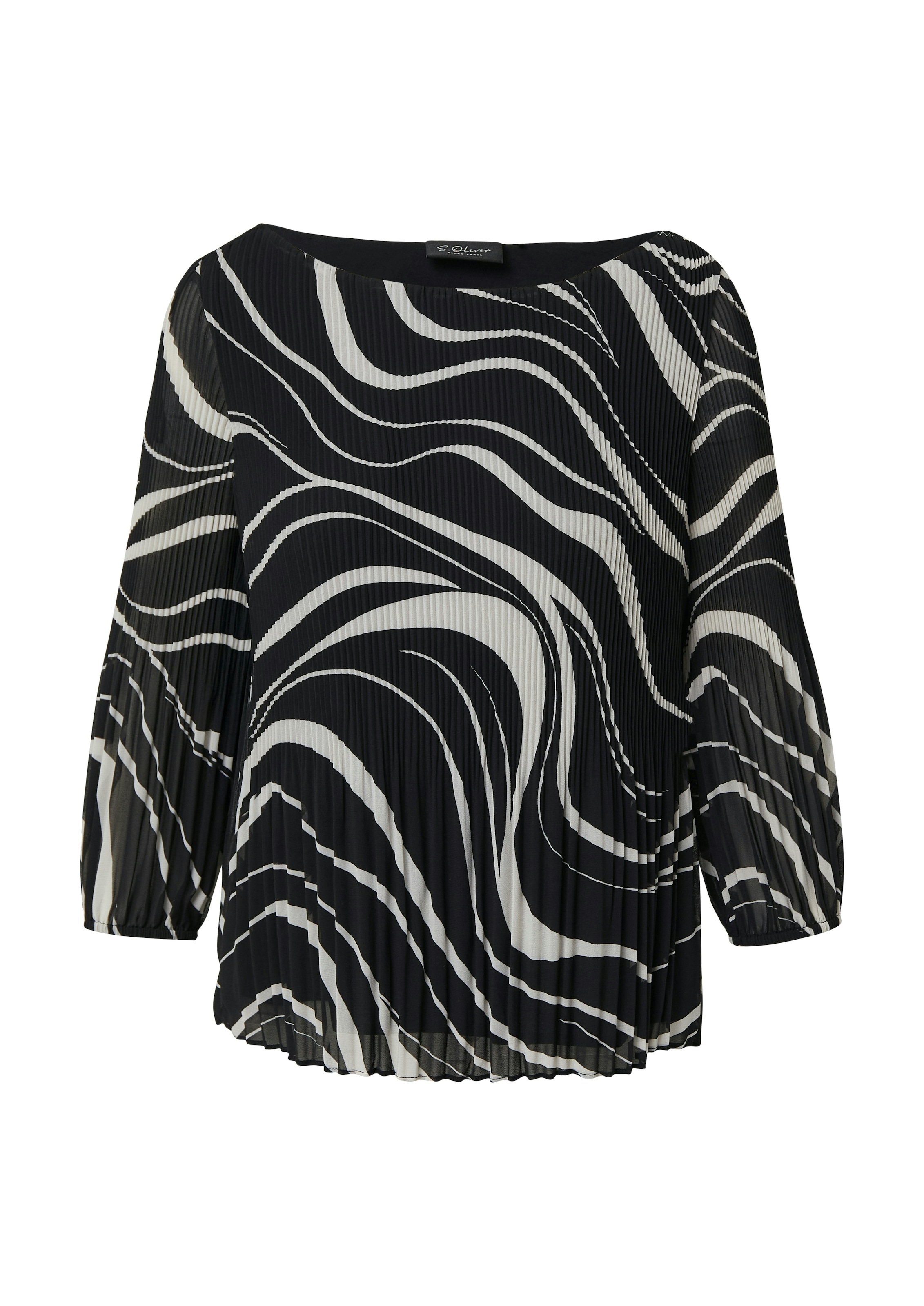 s.Oliver BLACK LABEL Blouse classique avec imprimé intégral