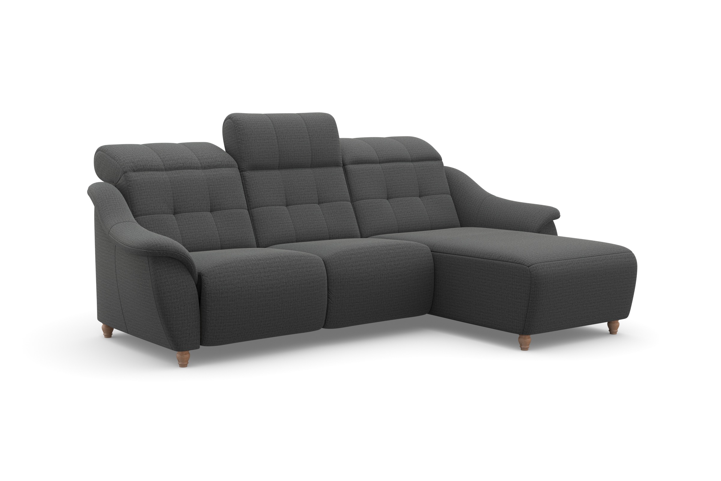 Home affaire Ecksofa »Boston L-Form« Kopfteilverstellung an jeder Sitzfläche, wahlweise Relaxfunktion