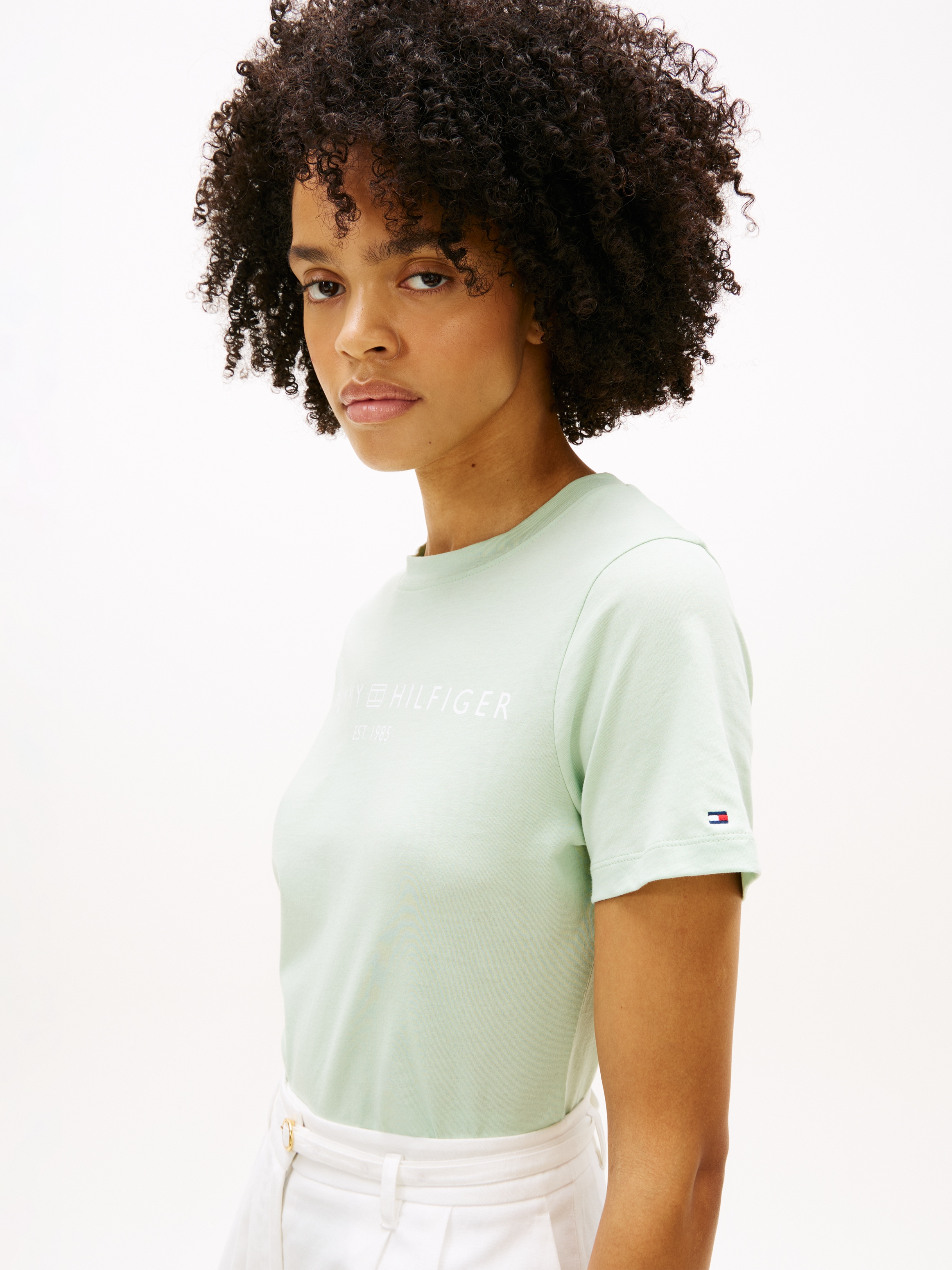 Tommy Hilfiger T-shirt à manches courtes »REG CORP LOGO C-NK SS« Baumwolle