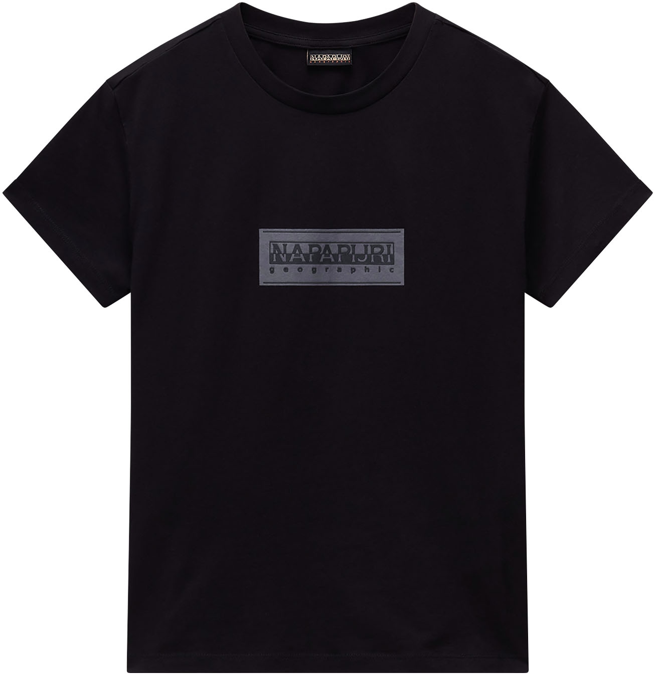 Image of Napapijri Kurzarmshirt "S-BOX LOGO SS W 1 A69 LANGOUSTINO A69" mit Rundhalsausschnitt, aus Baumwolle in Single Jersey, Regular Fit