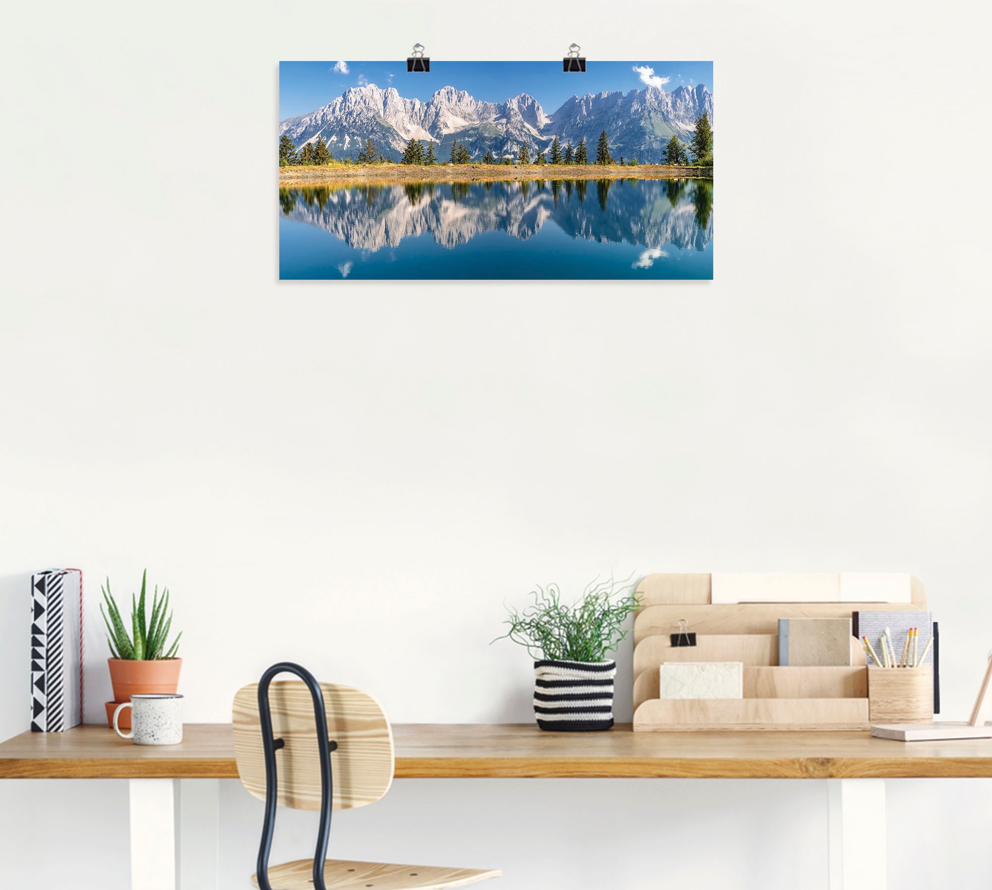 Artland Wandbild »Kaisergebirge Tirol«, Berge & Alpenbilder, (1 St.), als Alubild, Outdoorbild, Leinwandbild, Poster, Wandaufkleber