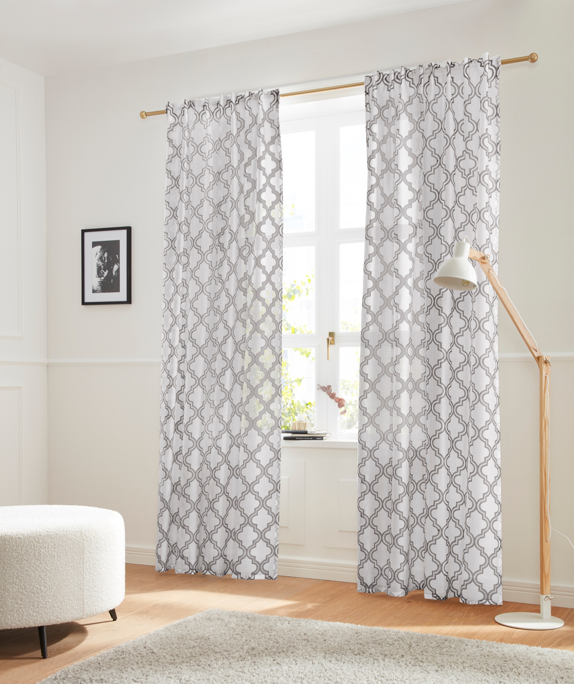 Image of Guido Maria Kretschmer Home&Living Gardine »Greta«, (1 St.), halbtransparent, gemustert, Ausbrenner bei Ackermann Versand Schweiz