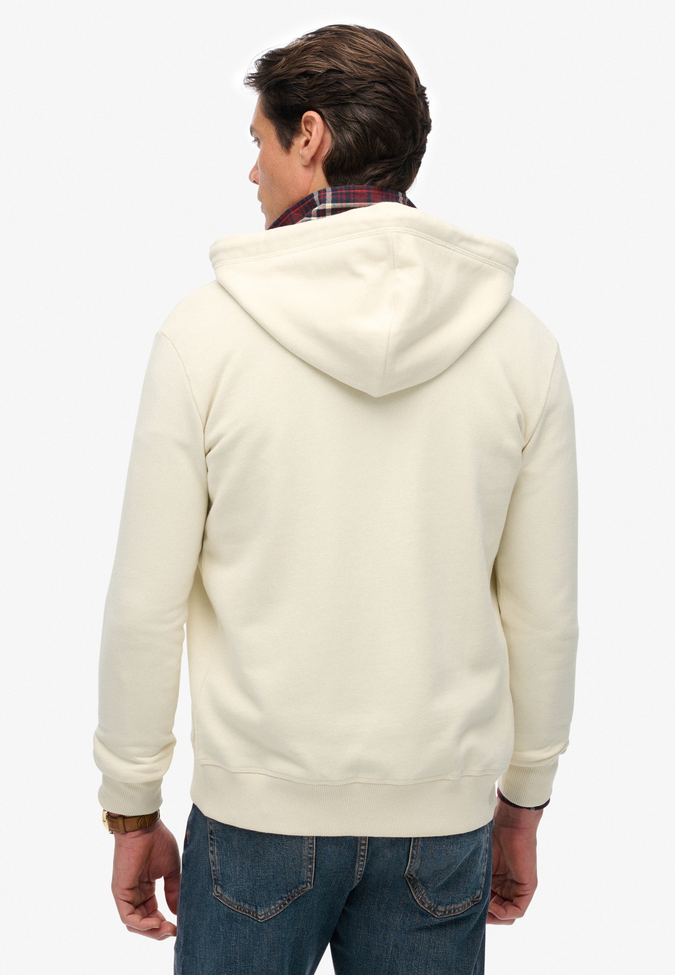 Superdry Kapuzensweatjacke »ESSENTIAL LOGO ZIP HOODIE HB« Baumwollmischung, slim fit