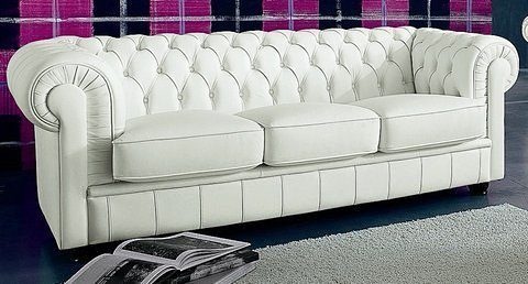 Max Winzer® Chesterfield-Sofa »Kent edel und bequem, tolle Detailverarbeitung, komfortable Armlehnen«, 3-Sitzer mit aufwendiger Knopfheftung, Breite 205 cm