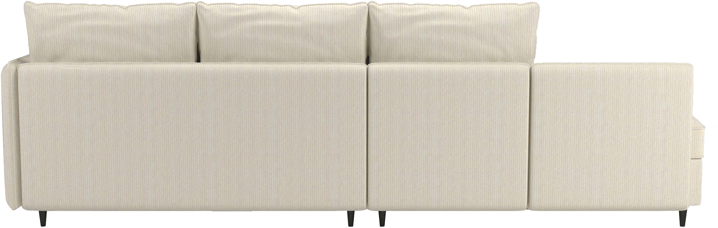 Dorel Home Ecksofa »LINDHUS, L-Form, 4 verschiedene Stellvarianten, Lounge-Sofa,«, Wohnlandschaft, mit Recamiere, grosser Bettkasten, Cord, Chenille