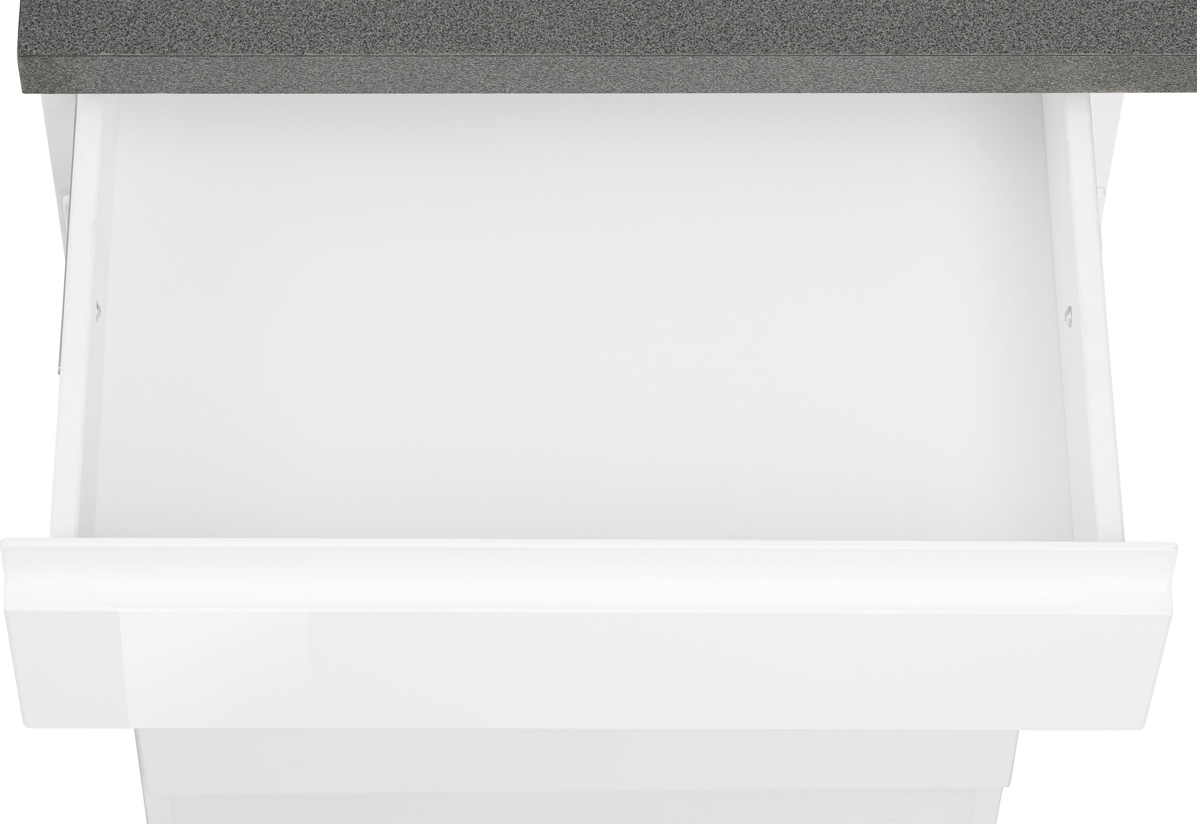 KOCHSTATION Küchenzeile »KS-Virginia,neu in verbesserter Ausführung« Arbeitsplatte 38 mm stark, Stauraum, Softclose,  Breite 330 cm, Soft-Close, ohne E-Geräte
