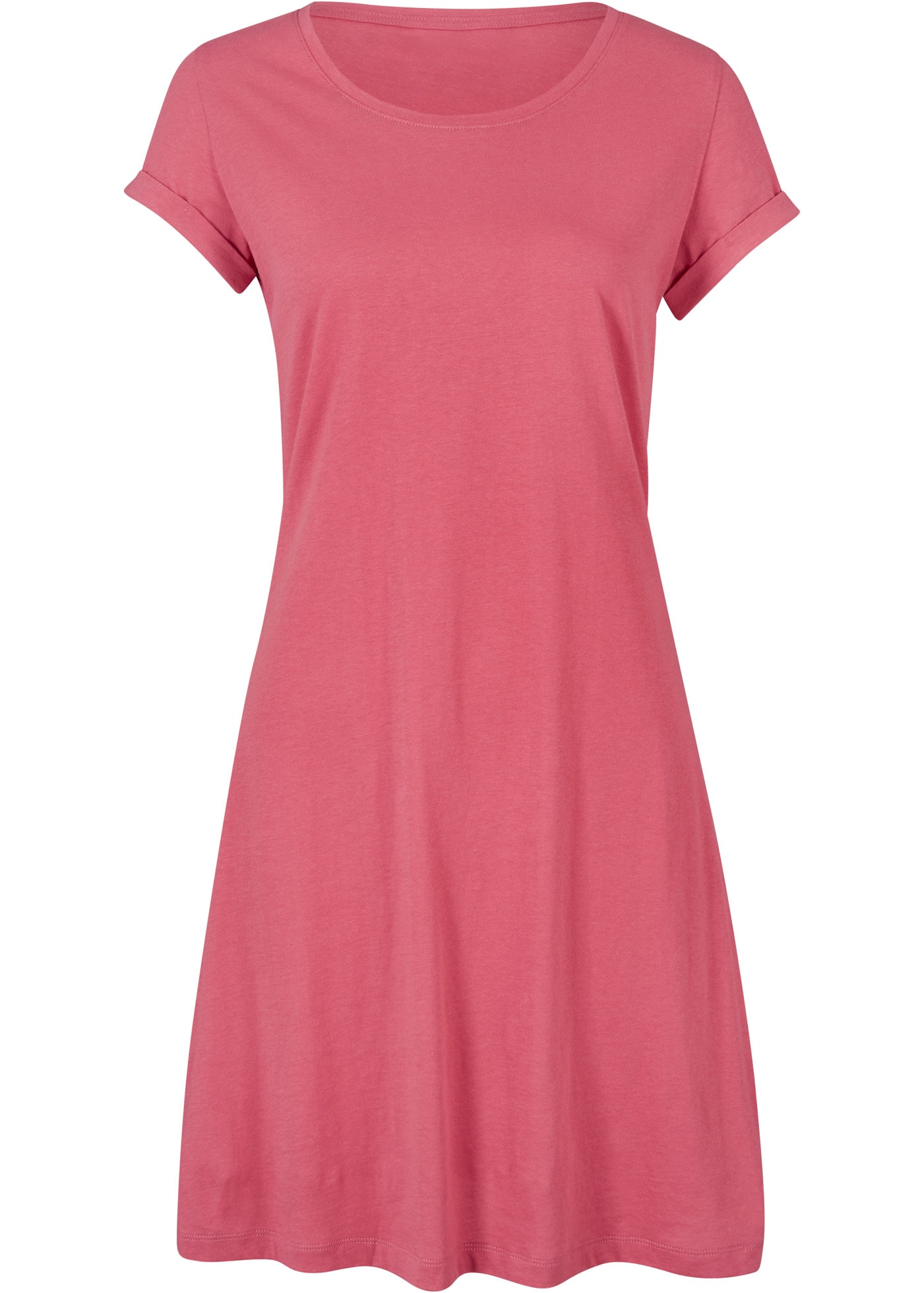 bonprix Robe t-shirt für warme Tage, aus reiner Baumwolle, taillierte Passform