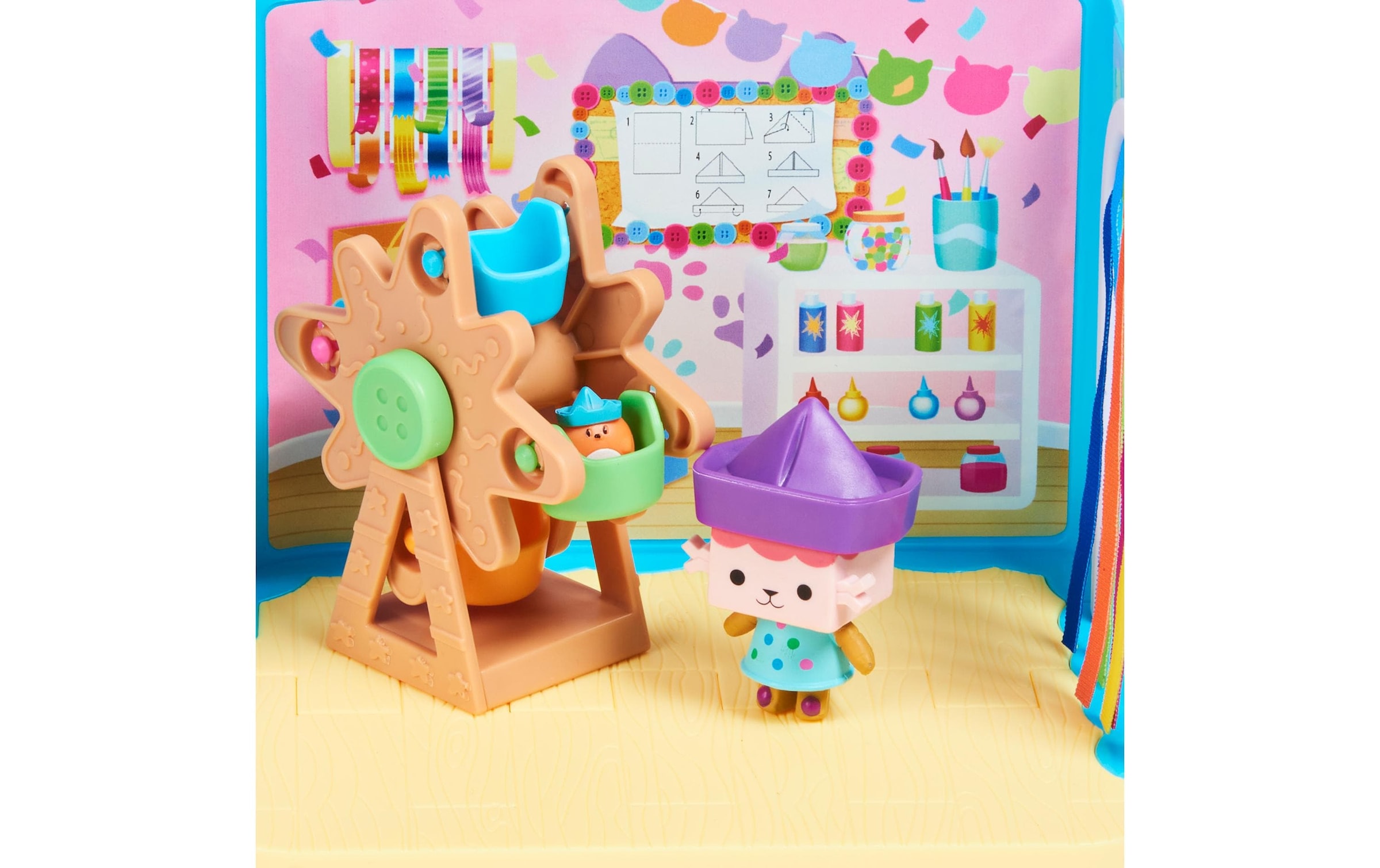 Spielwelt »Spinmaster Gabby's Dollhouse Baby Box Bastelzimmer Deluxe Rooms«