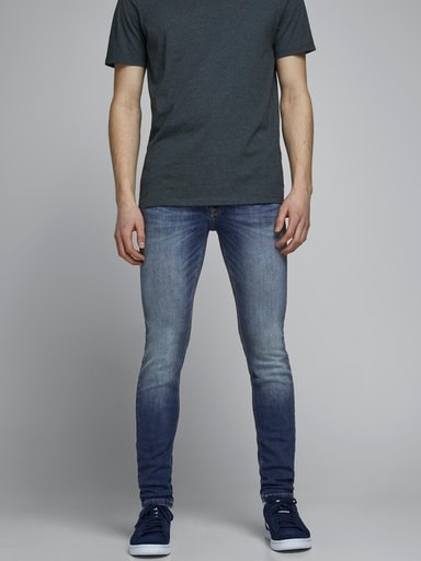 Jack & Jones Skinny-fit-Jeans »JJILIAM Skinny Jeans mit Used-Waschung für schlanke Silhouette«, Abriebeffekte, modisch, skinny fit, Baumwollmischung