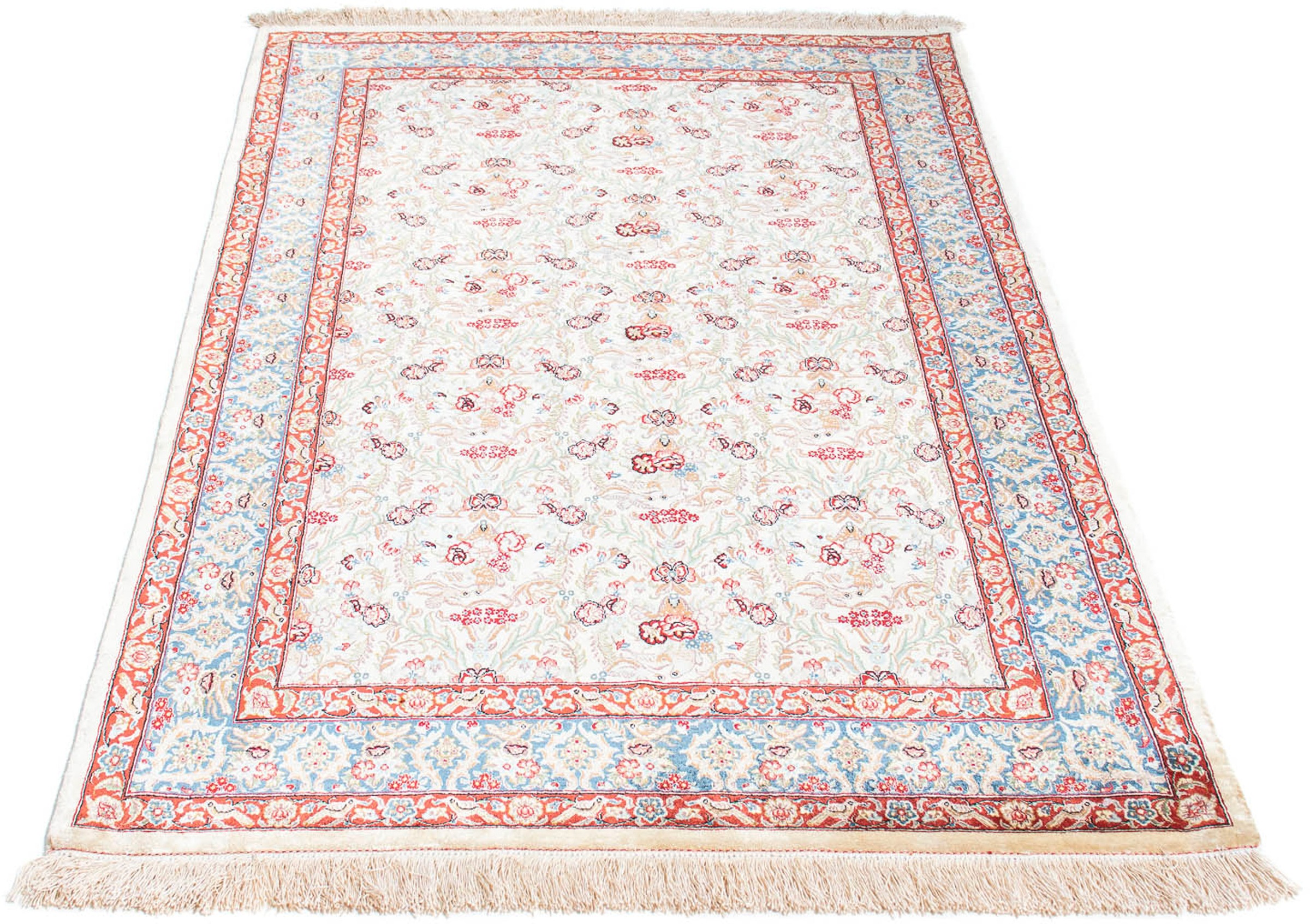 Image of morgenland Orientteppich »Perser - Ghom - 157 x 99 cm - beige«, rechteckig, 10 mm Höhe, Wohnzimmer, Handgeknüpft, Einzelstück mit Zertifikat bei Ackermann Versand Schweiz