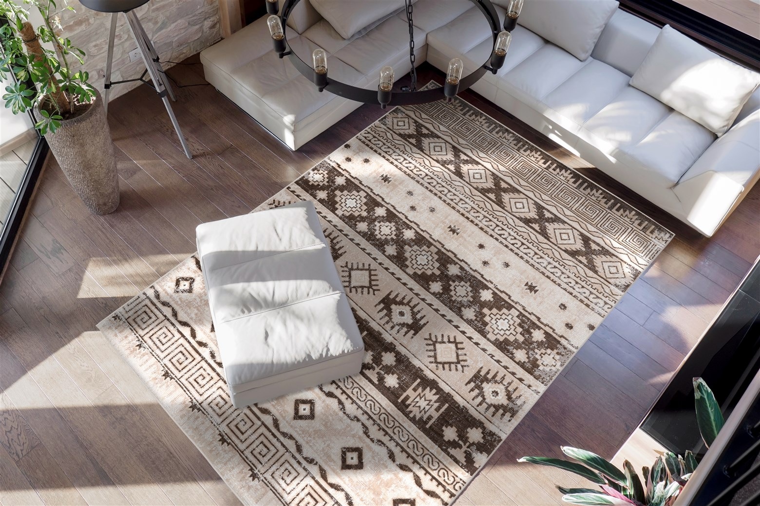 me gusta Teppich »Ariya 325« rechteckig 6 mm Höhe Flachflor, gekettelt, Wohnzimmer