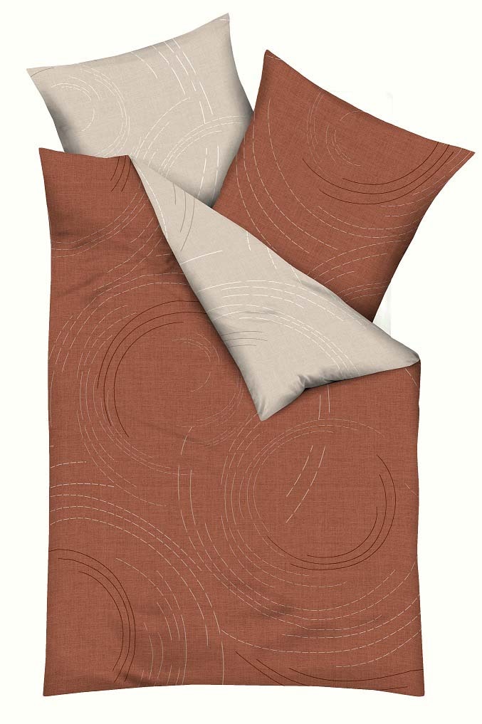Image of Kaeppel Wendebettwäsche "JARO 100% Baumwolle" 3 mit Markenreissverschluss, zeitloses Design, pflegeleicht