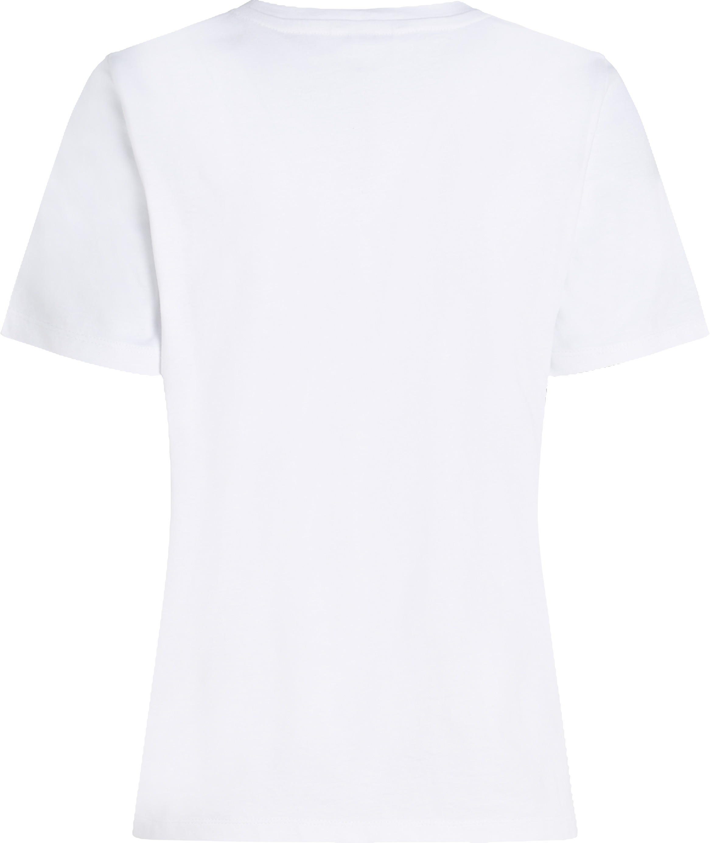 Tommy Hilfiger T-Shirt »REG CONTRAST FLAG SS TEE« mit Logostickerei