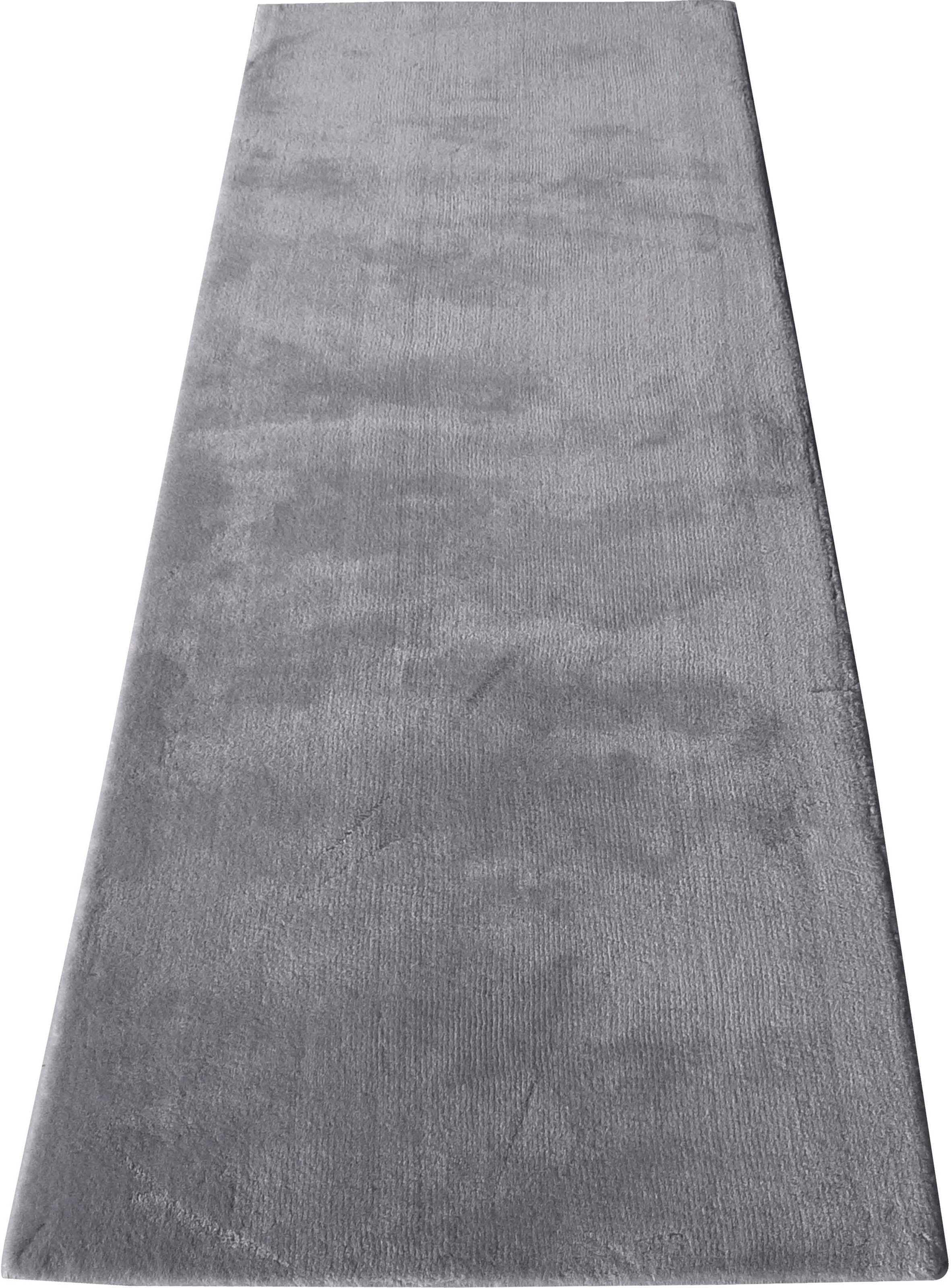 Image of DELAVITA Läufer »Adalind«, rechteckig, 10 mm Höhe, Teppich-Läufer, Teppichläufer, Brücke, Uni Farben, Kurzflor, weiche Haptik, idealer Teppich für Wohnzimmer, Schlafzimmer, Diele/Flur bei Ackermann Versand Schweiz