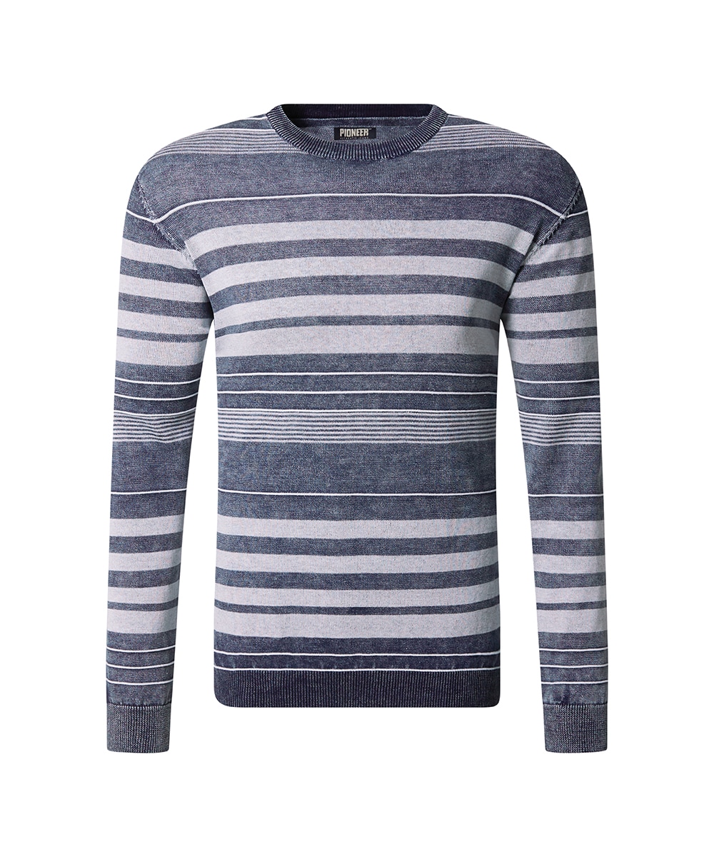 Pioneer Authentic Jeans Strickpullover, mit Streifenmuster