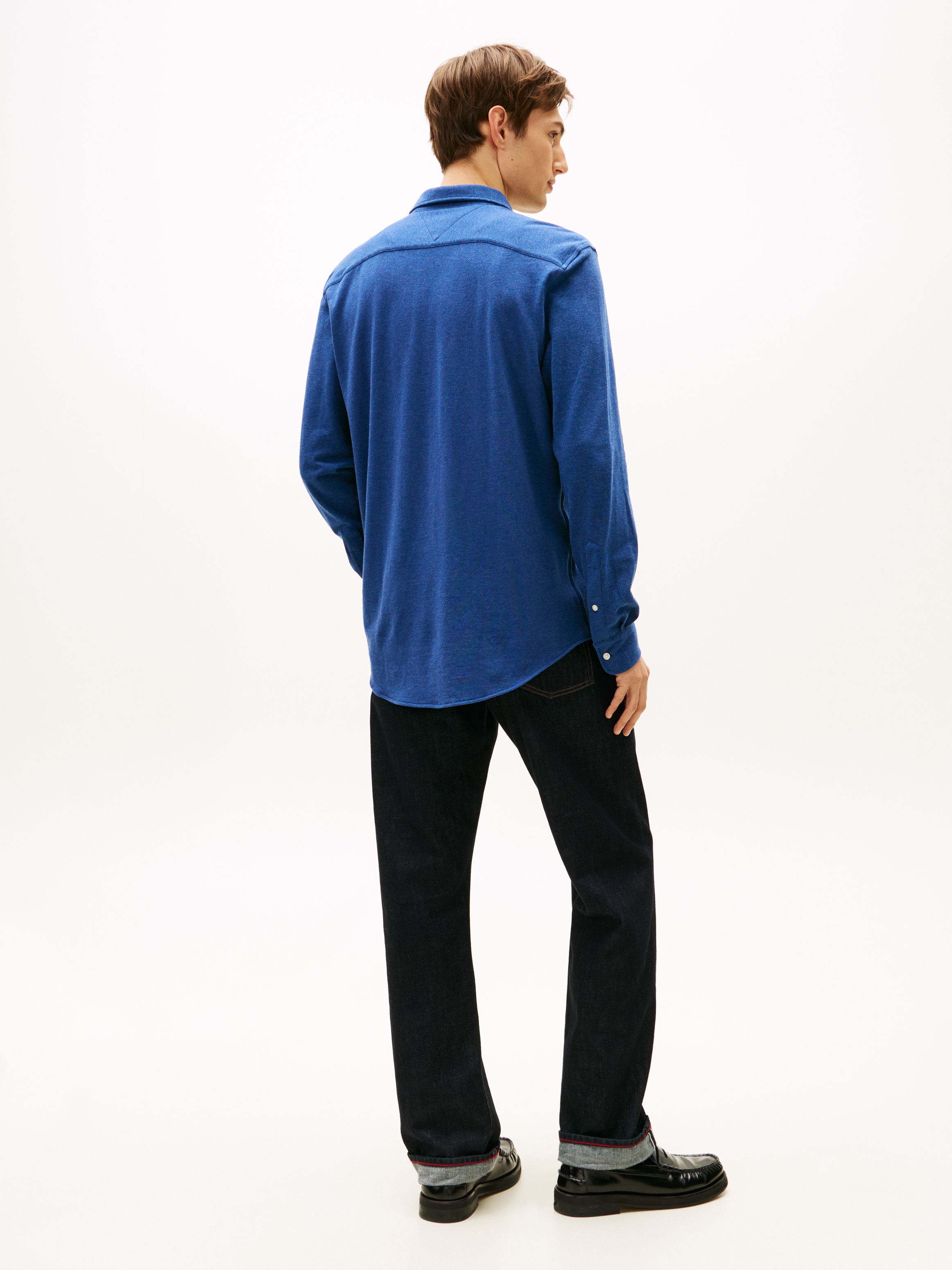 Tommy Hilfiger Langarmhemd »KNIT PIQUE FEATHERWEIGHT«