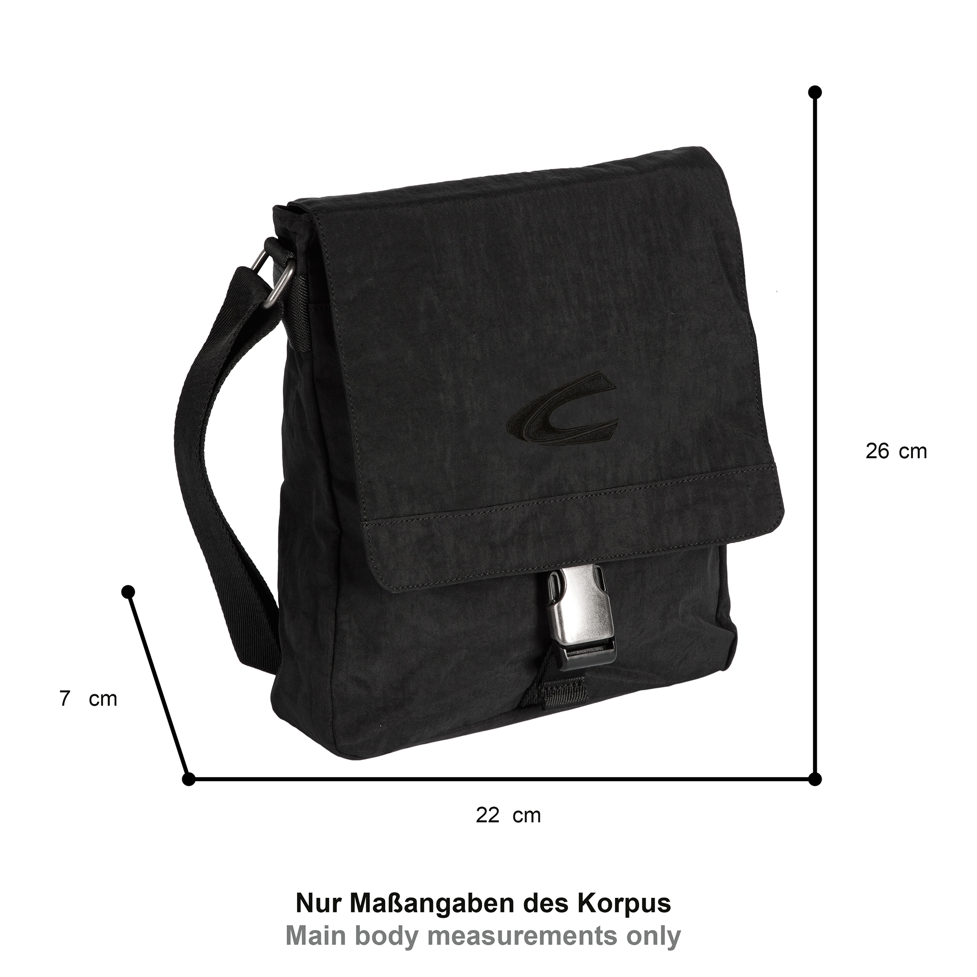 camel active Sac à bandoulière »Journey« aus leichtem robusten Nylon, funktional perfekt für alle Lebenslagen