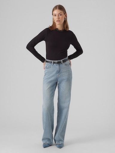 Vero Moda T-shirt à col montant »VMROSA LS HIGHNECK TOP JRS NOOS«