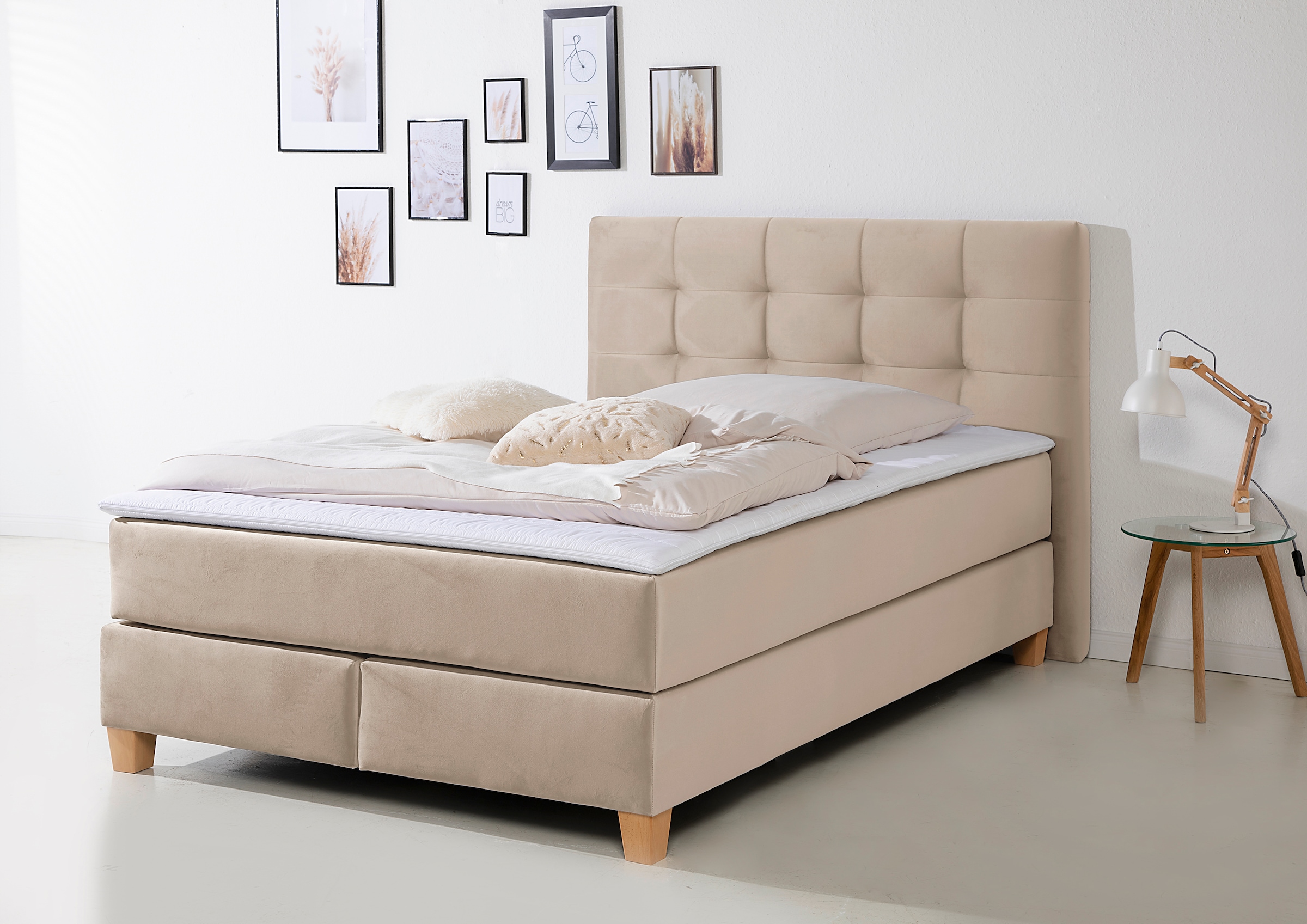 Image of Home affaire Boxspringbett "Moulay" inkl. Topper, in 3 Härtegraden, TFK auch in Härtegrad 4