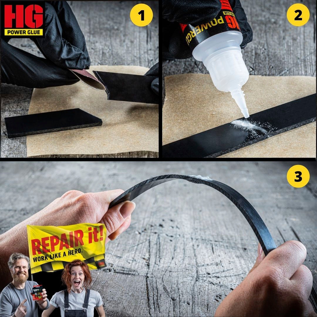 HG Reparatur-Set »PowerGlue« 7 Stk. tlg. XXL-Profikoffer, die Schweissnaht aus der Flasche