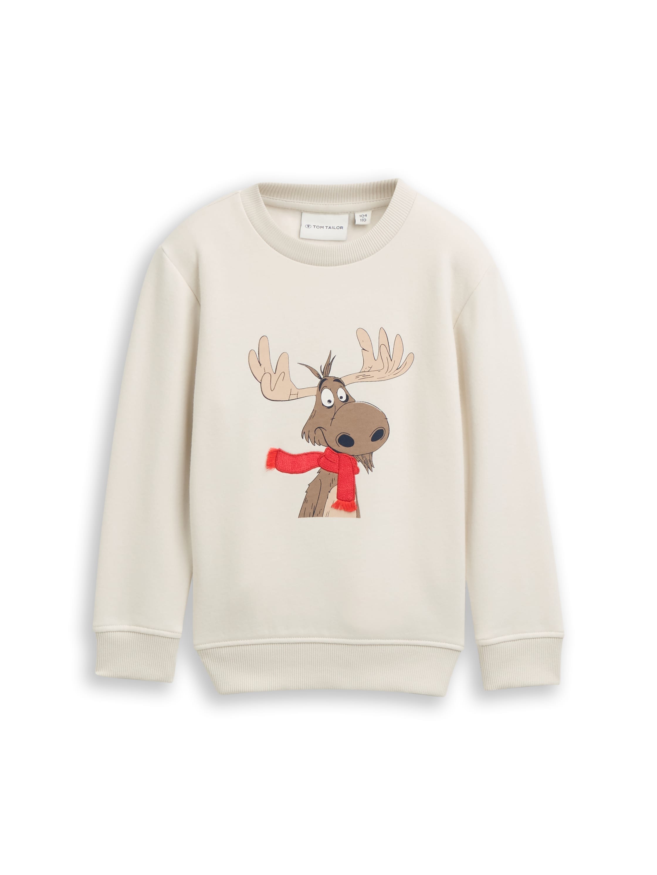 Image of TOM TAILOR Sweater, mit Print und Strick-Details, für Kids