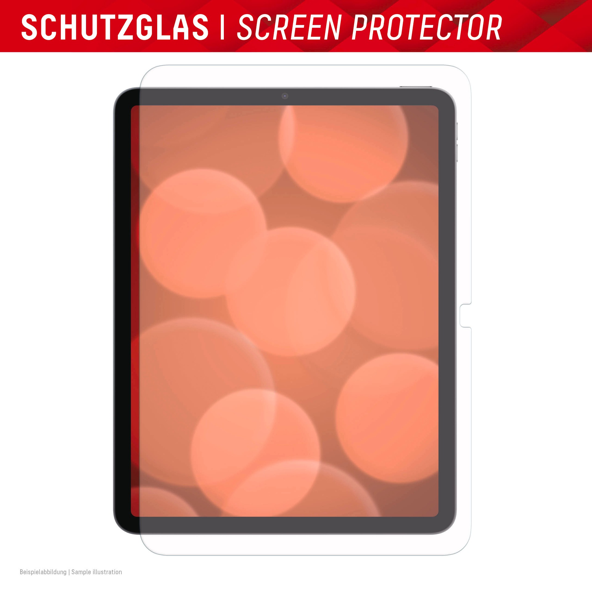 Displex Displayschutzfolie »Tablet Glass«, für Apple iPad Air 11'' (2024/2025), Displayschutz, Bildschirmschutz, kratz & stossfest, einfaches Anbringen