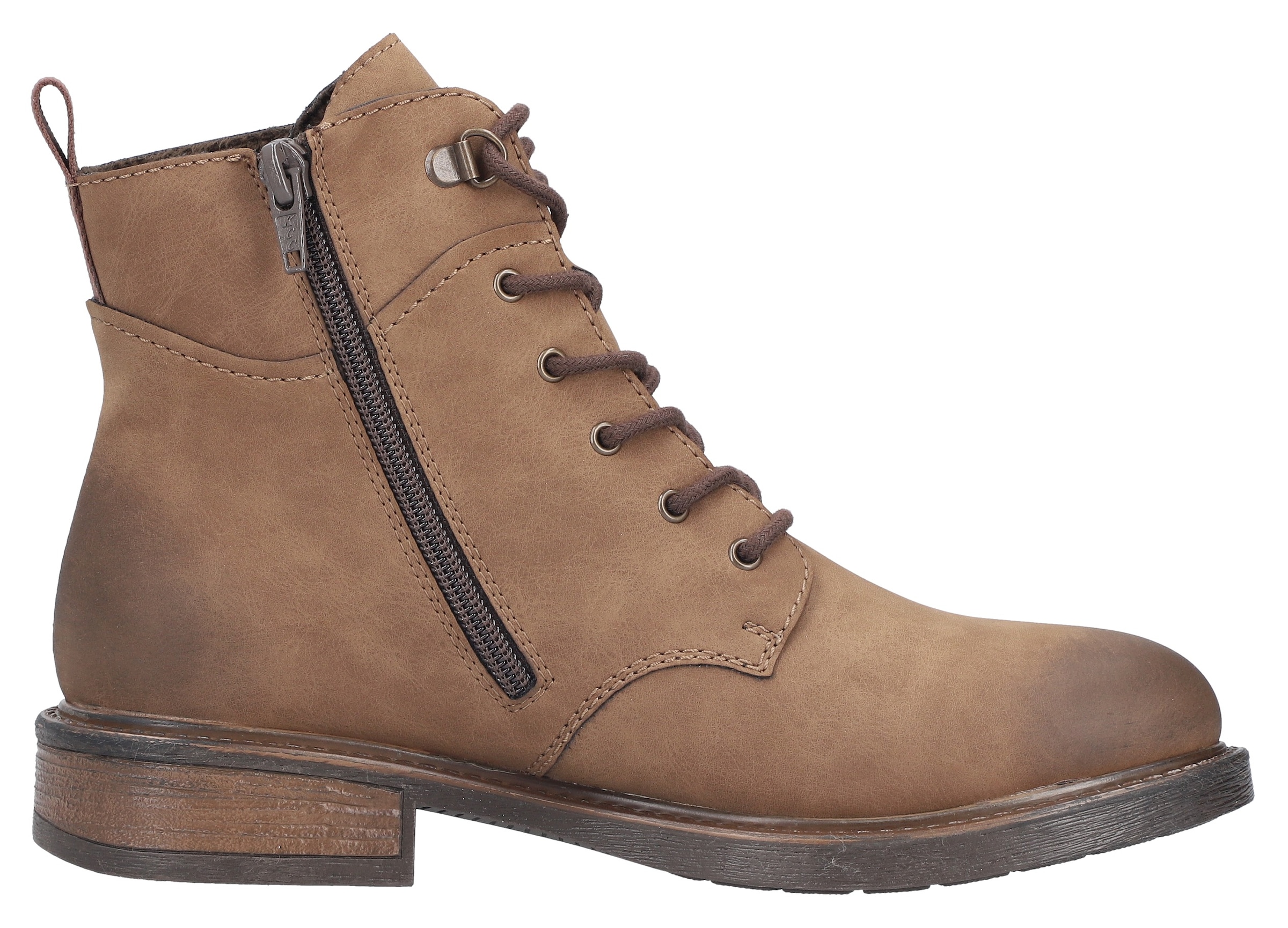 Rieker Schnürstiefelette  Schnürboots, Casual-Boots in aktueller Used-Optik