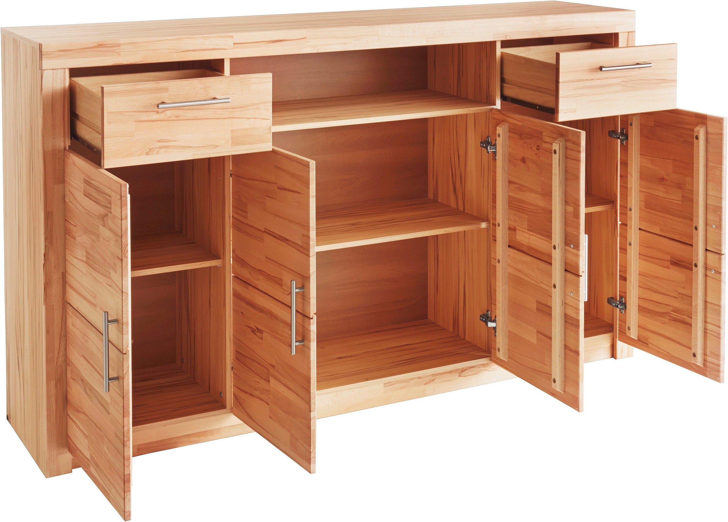 VOGL Möbelfabrik Buffet haut »Toronto« opt. Glastüren, teilmassiv, Rahmenoptik, Made in Germany