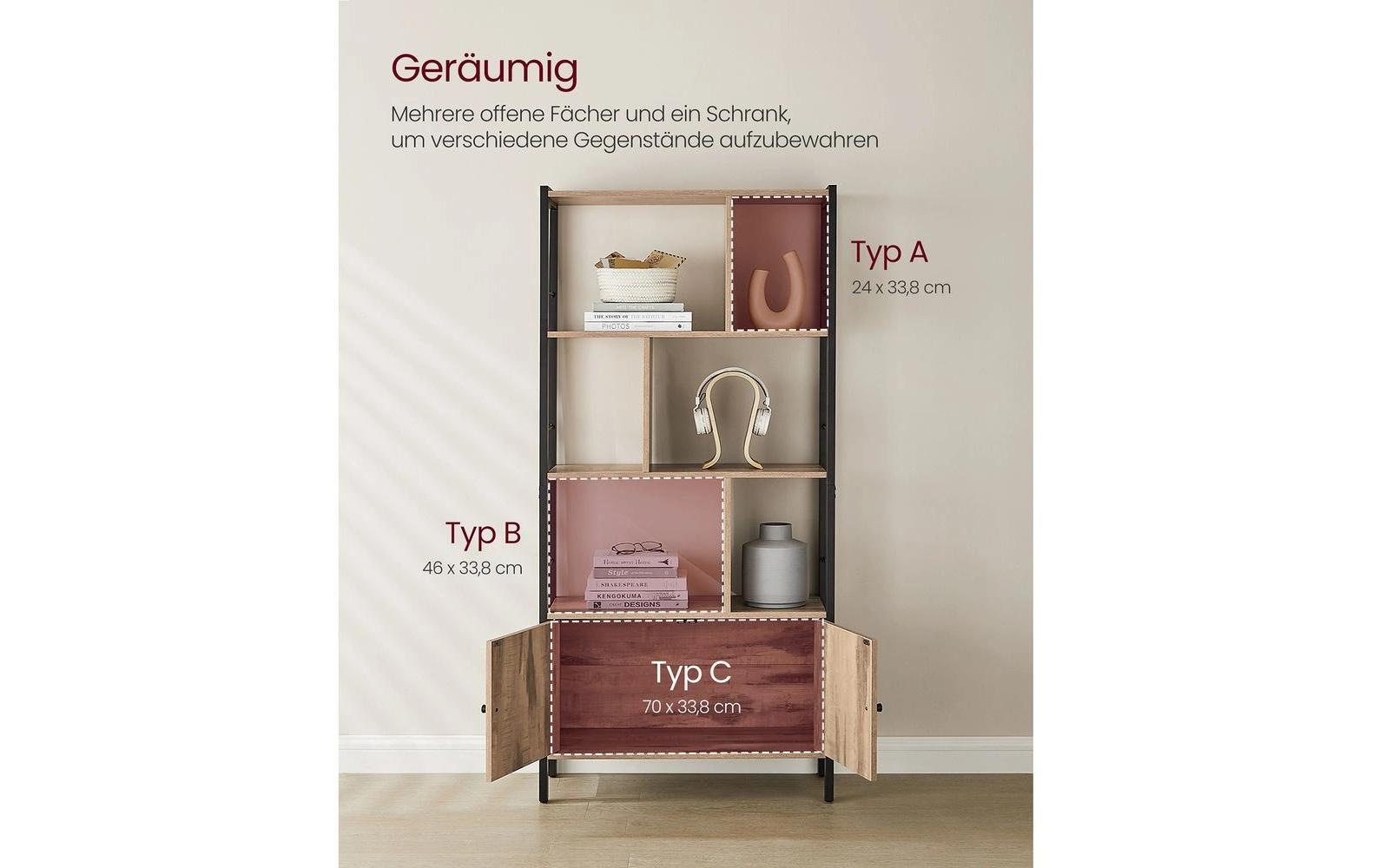 VASAGLE Regal »74 x 154.5 cm«