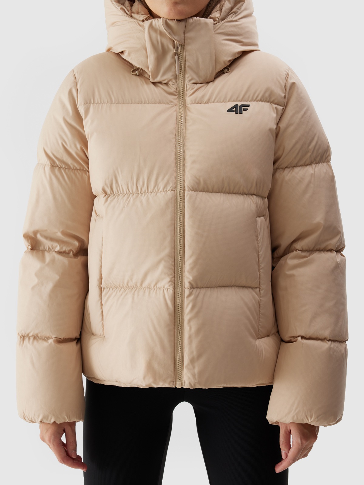 Image of 4F Daunenjacke mit Kapuze Wasserdicht,Winterjacke Damen