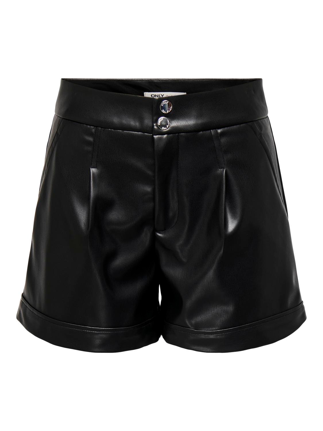 ONLY Shorts »ONLIZARA HW FAUX LEATHER SHORTS PNT«