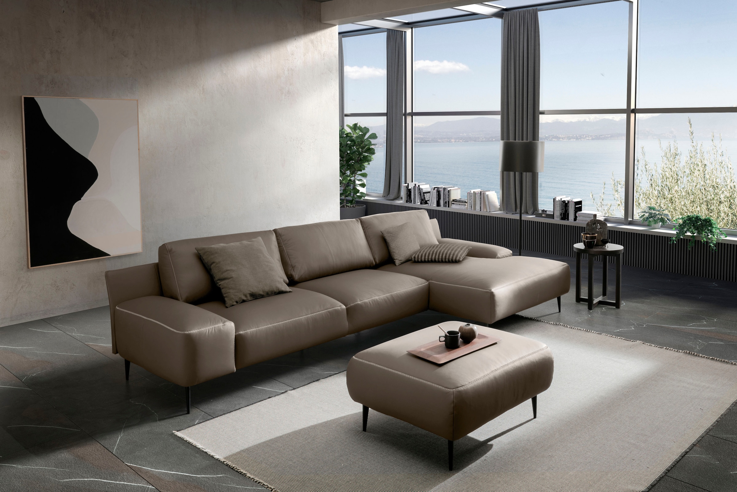 designwerk Ecksofa »Forma L-Form, zeitloses Designsofa mit aktuellem Fuss«, in hochwertiger Verarbeitung & tollem Sitzkomfort