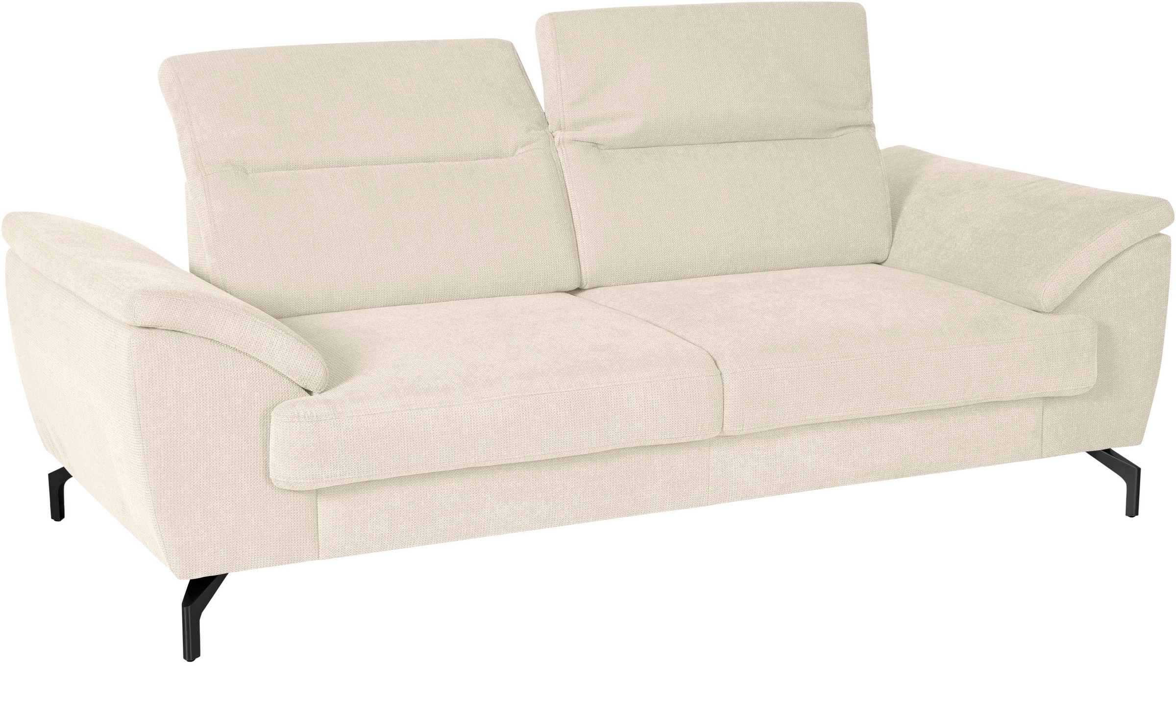 sit&more 2,5-Sitzer »Percy«, 15 cm Fusshöhe, Sitztiefenverstellung, wahlweise Kopfteilverstellung