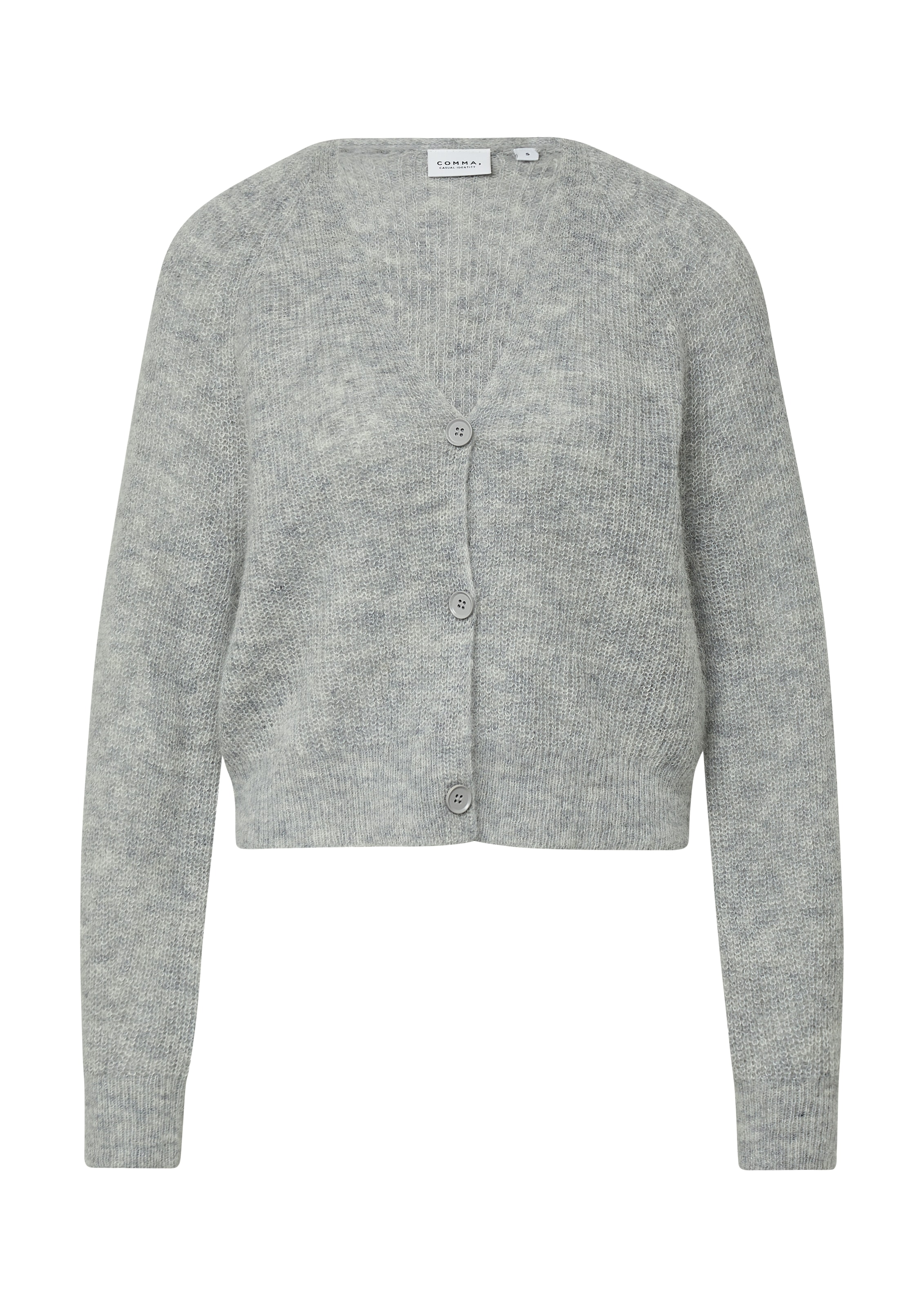 comma casual identity Cardigan, casual, bequem, Alpakamix, V-Ausschnitt