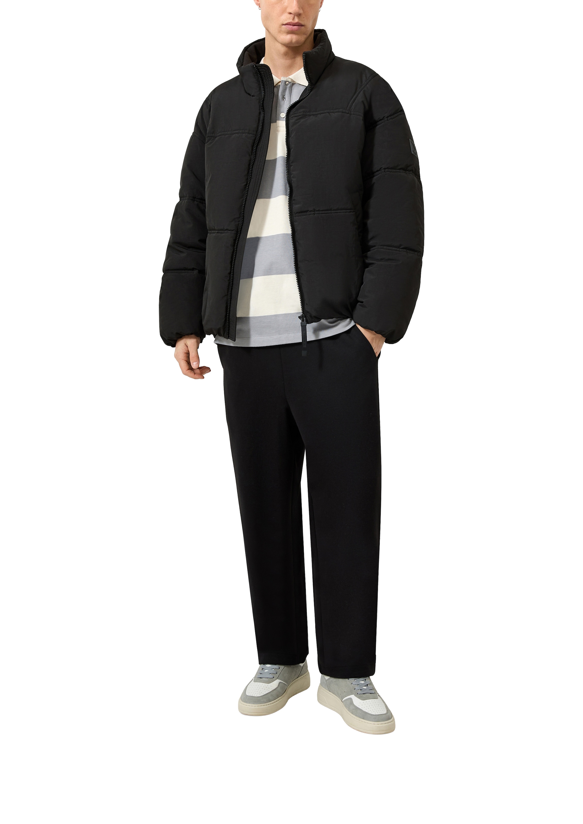 QS Steppjacke ohne Kapuze Winterjacke mit Stehkragen und Reissverschluss