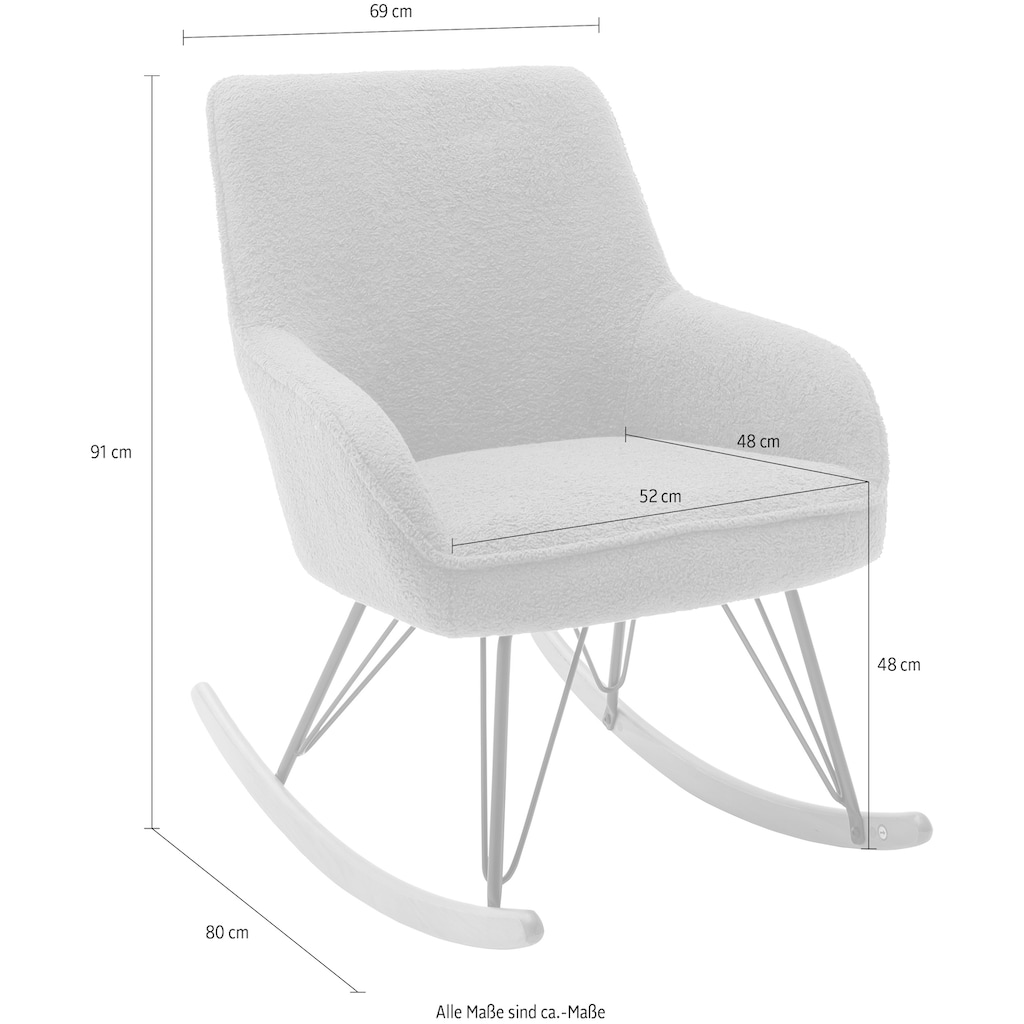 MCA furniture Schaukelstuhl »Oran«