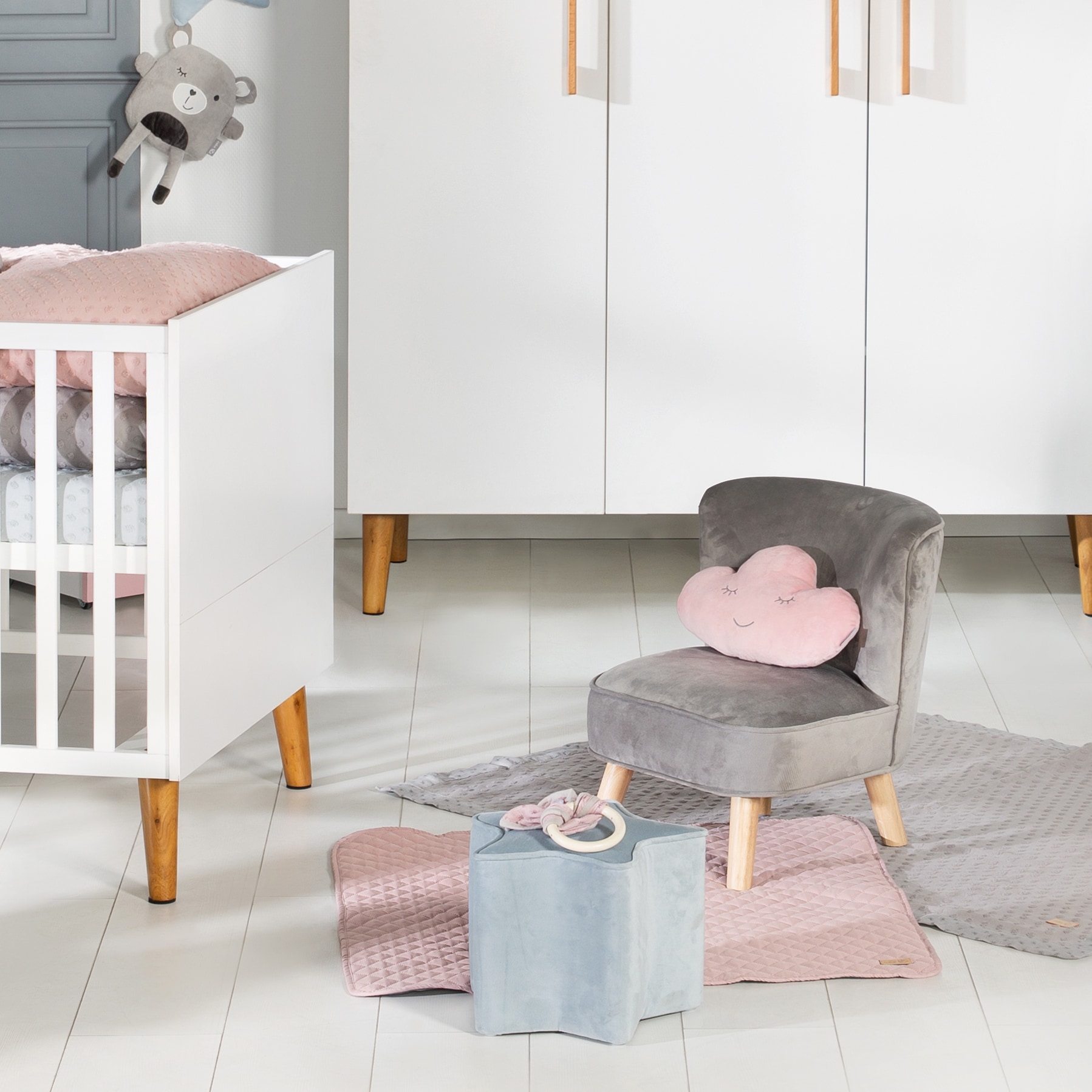roba® Fauteuil pour enfant »Lil Sofa« mit Holzfüssen