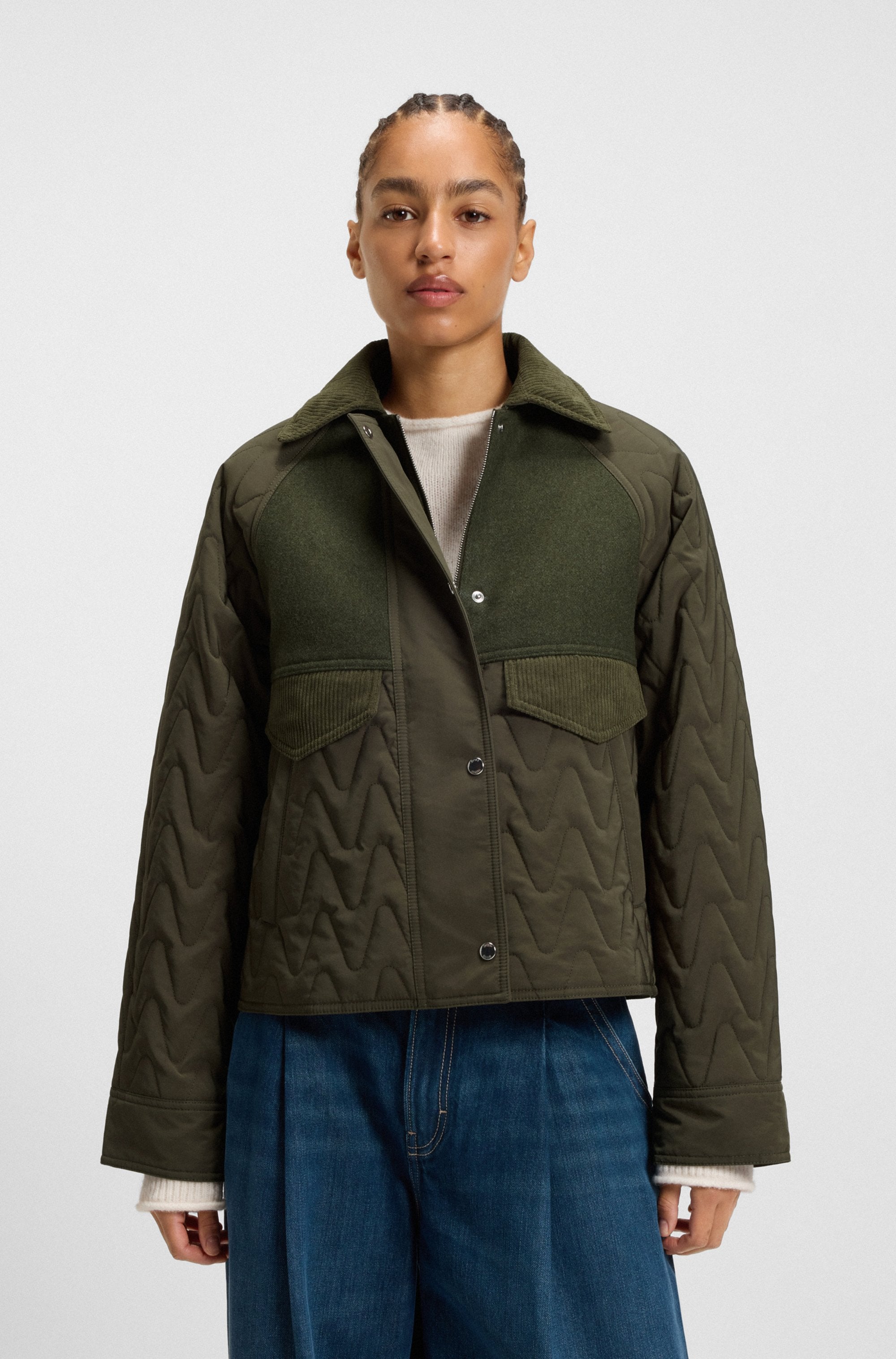 Image of BOSS ORANGE Steppjacke "Pabori Premium Damenmode" wasserabweisend, Regular Fit