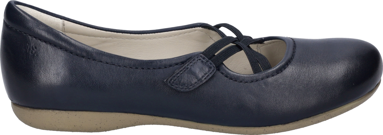 Josef Seibel Ballerines à lanières »Fiona 39«  Festtagsschuh, Slipper, Komfortschuh mit überkreuztem Gummizug