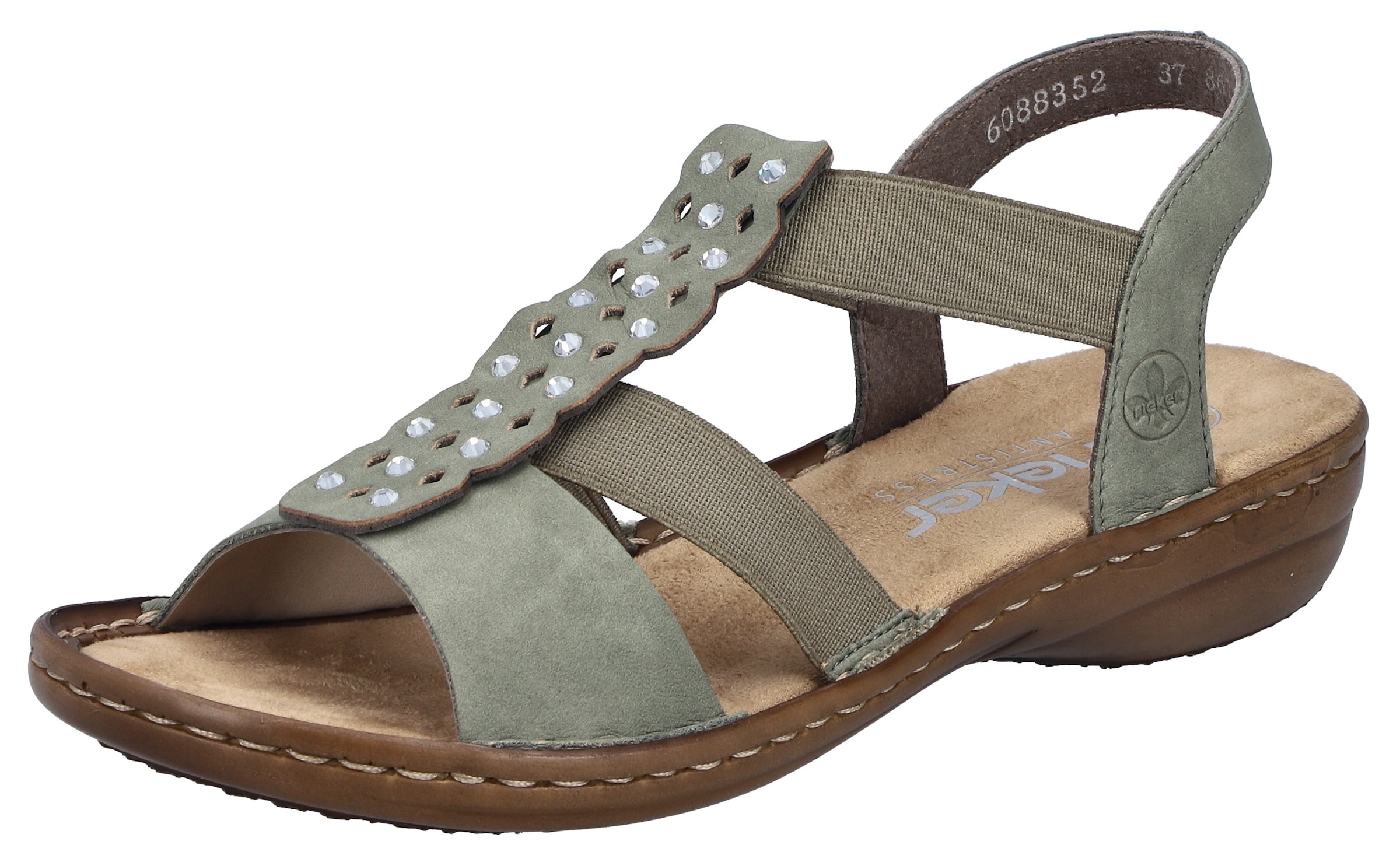 Rieker Sandale  Chaussure d'été, mule avec élastique pour un bon maintien