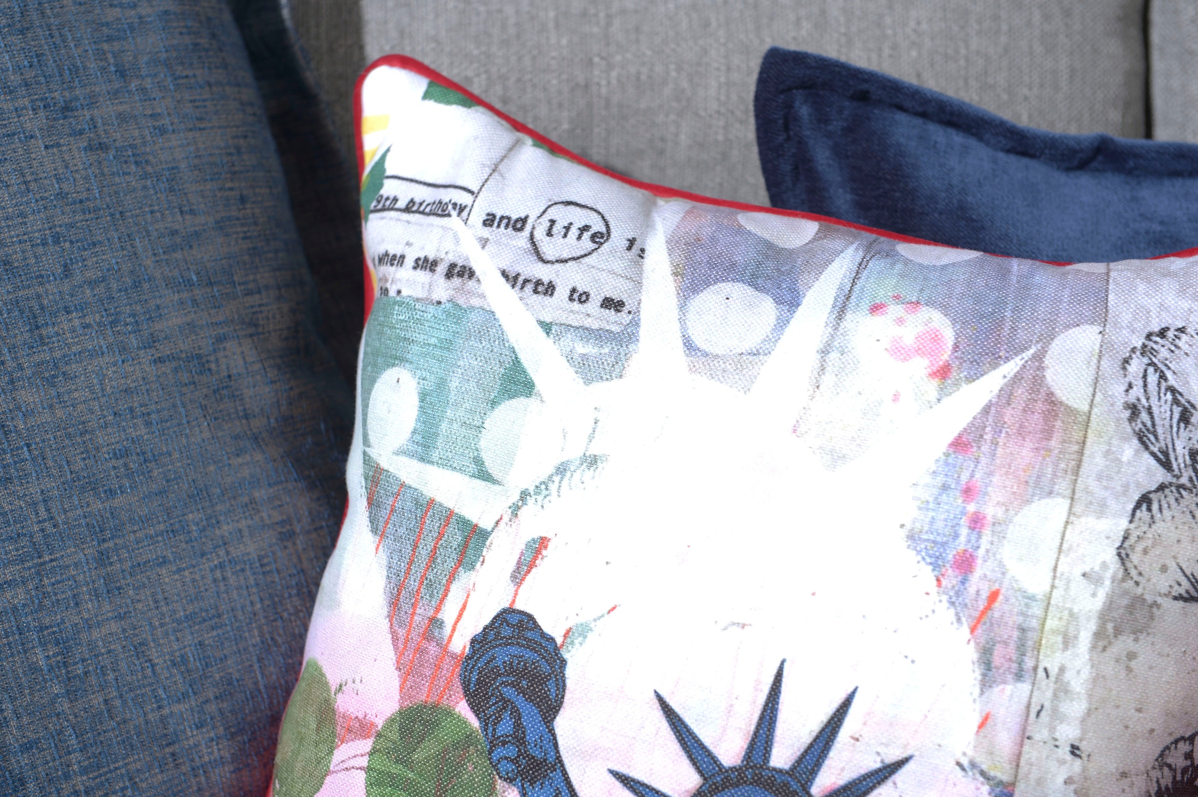 H.O.C.K. Dekokissen »Lieblingsstädte NEW YORK« mit New-York-Motiv, Wendekissenhülle mit Füllung, 1 Stück