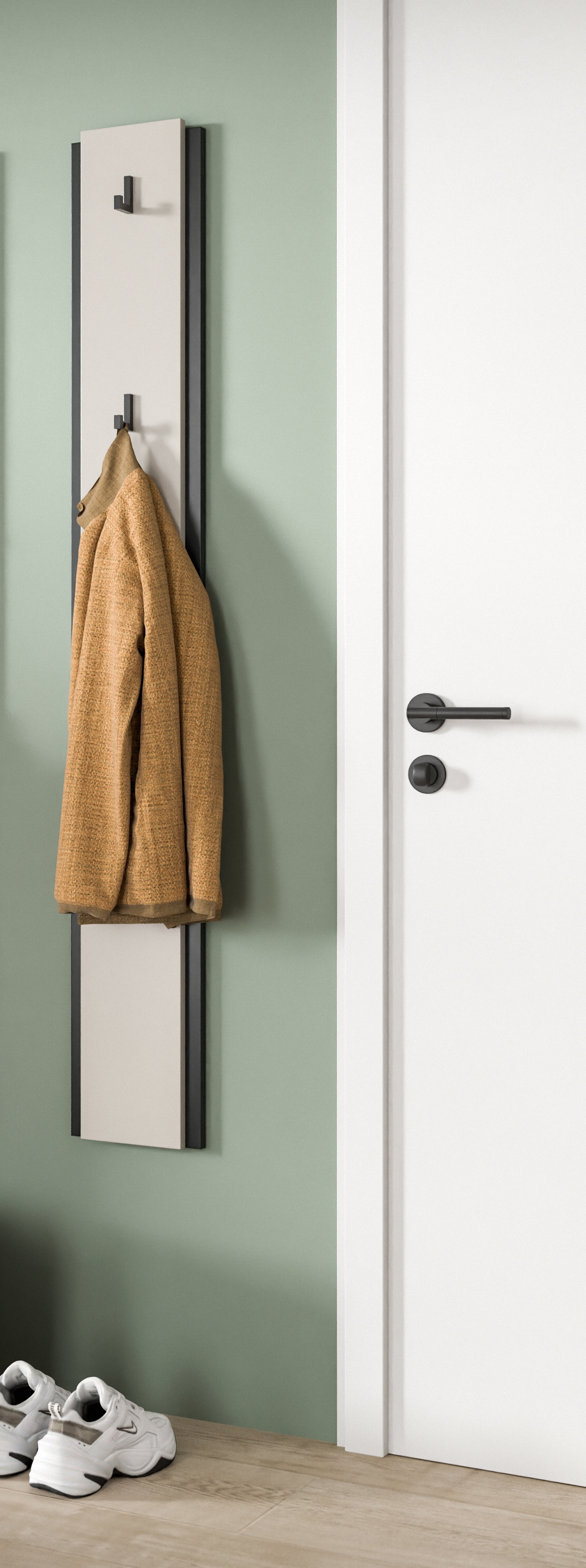 Home affaire Barre à crochets »RAK, Höhe 150 cm, inklusve 3 Garderobenhaken« Flurgarderobe, Paneel, Wandgarderobe, Wandpaneel, Garderobe