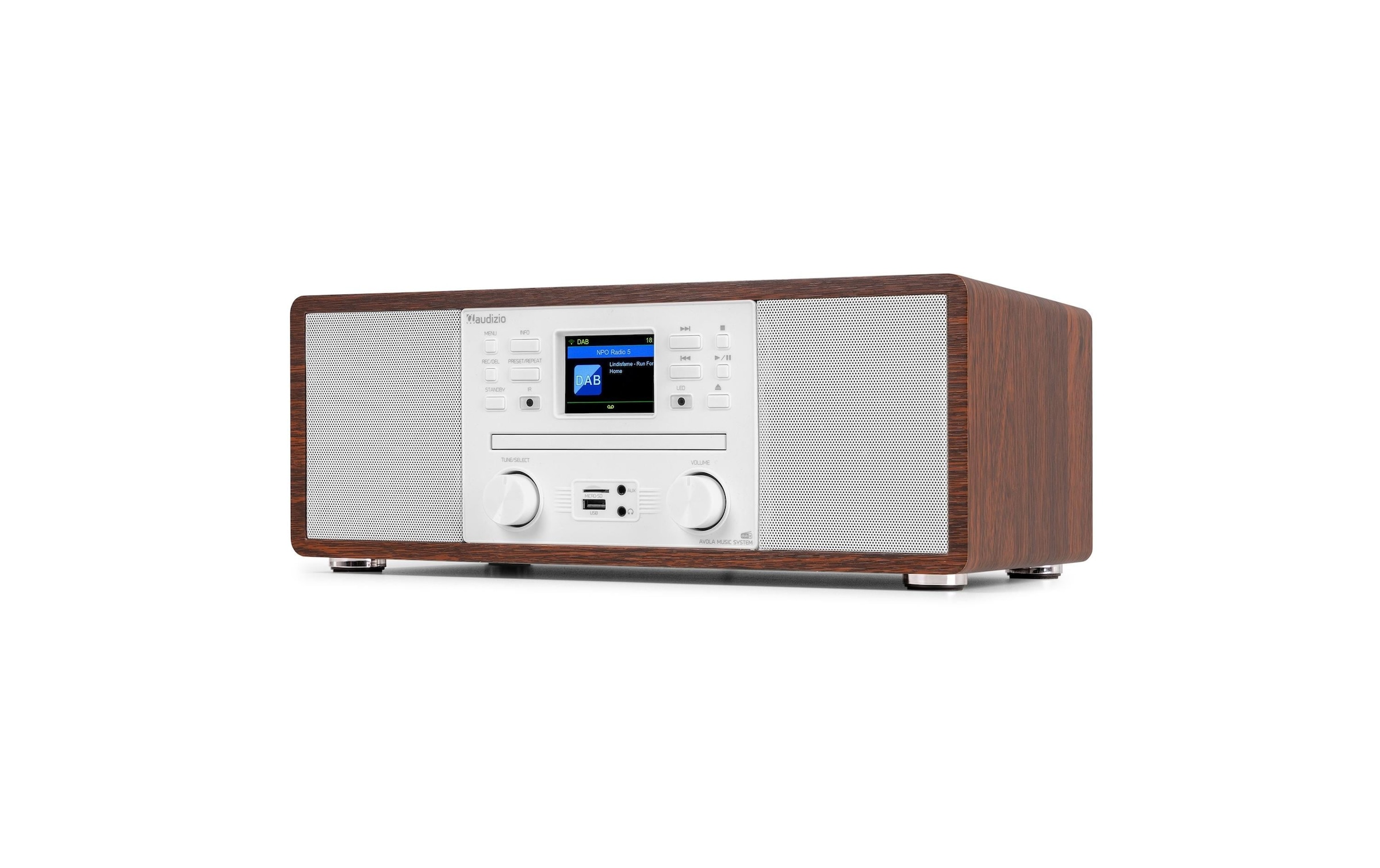 AUDIZIO Digitalradio (DAB+) »Avola-WHT DAB+/FM Radio mit BT u. CD, WLAN« ( )